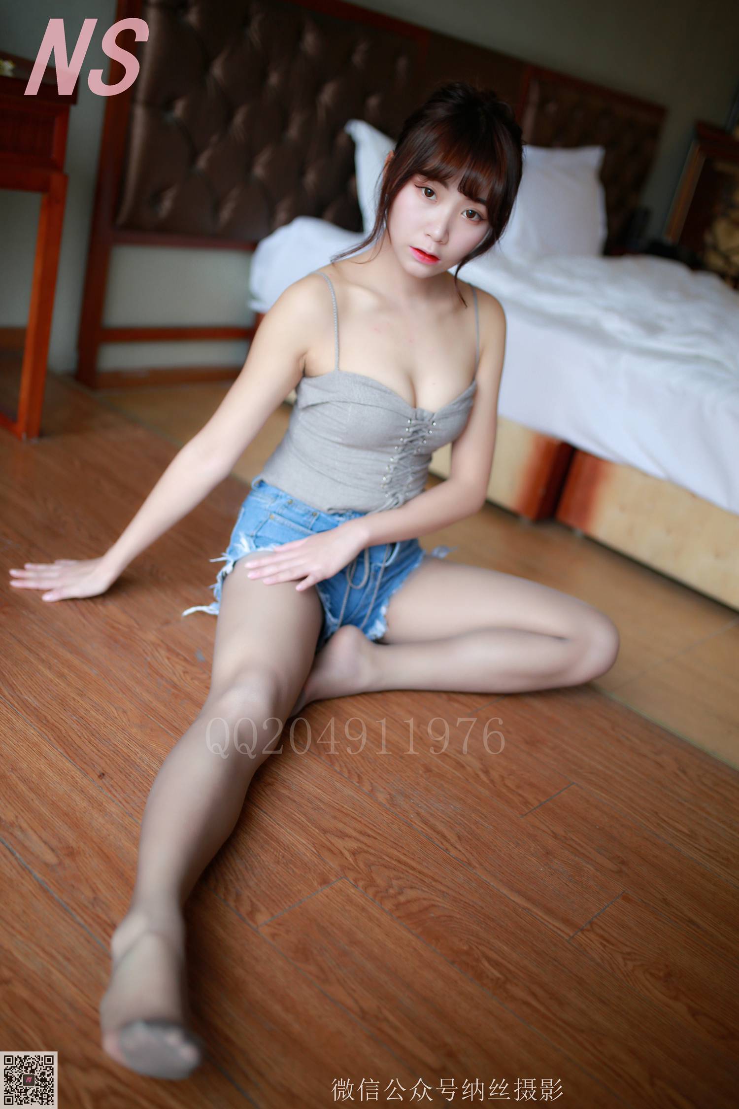 图片[10]-纳丝摄影 NO103 灵儿3 牛仔吊带 – 速更版-美库