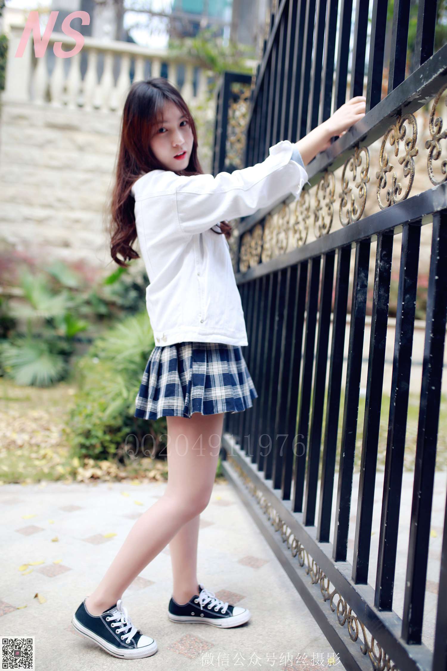 图片[48]-纳丝摄影 NO104 小山药 聚焦格子裙 – 速更版-美库