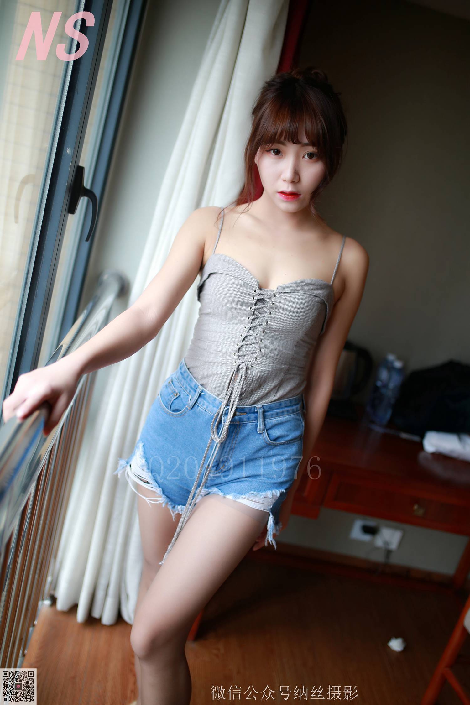 图片[68]-纳丝摄影 NO103 灵儿3 牛仔吊带 – 速更版-美库