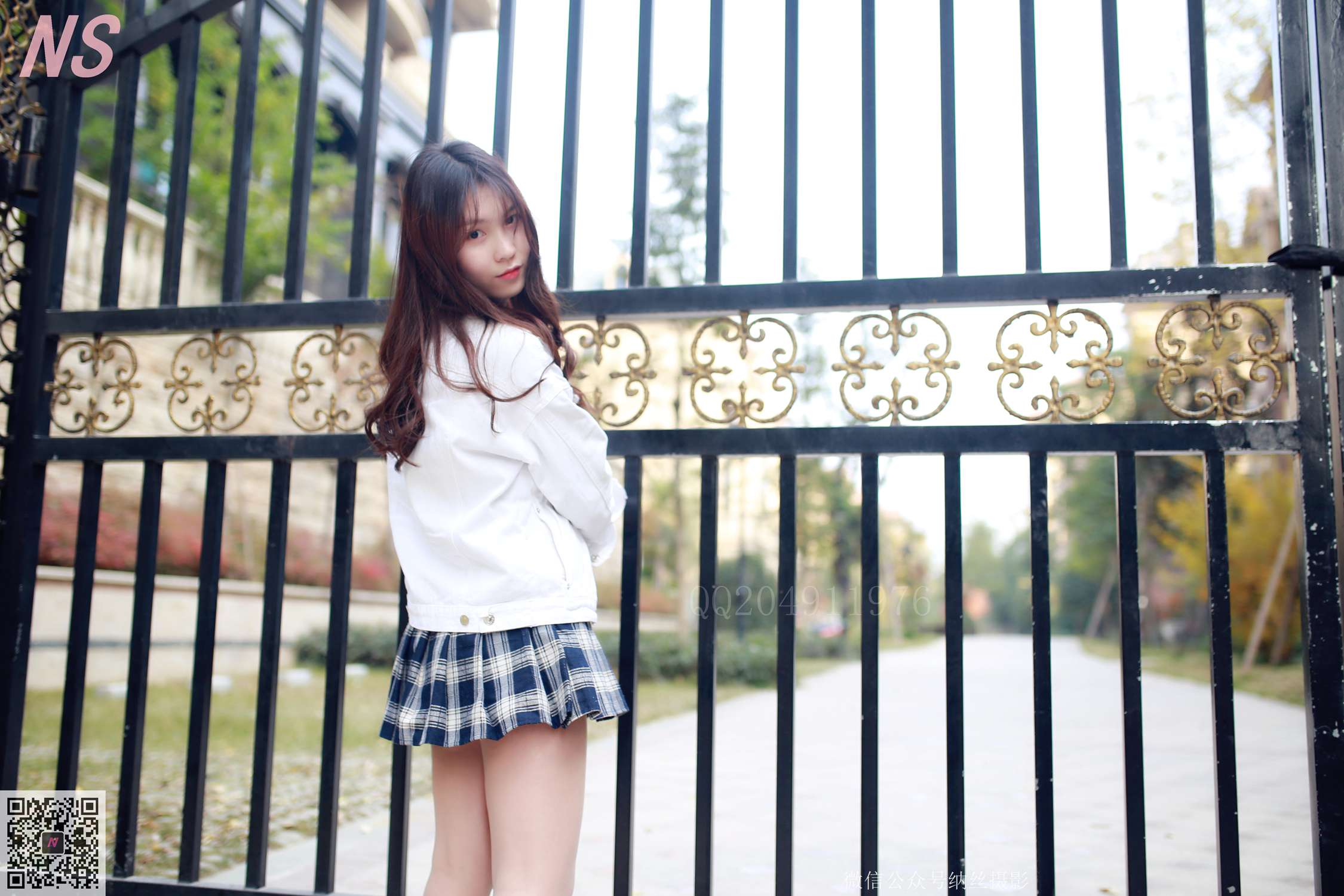 图片[55]-纳丝摄影 NO104 小山药 聚焦格子裙 – 速更版-美库