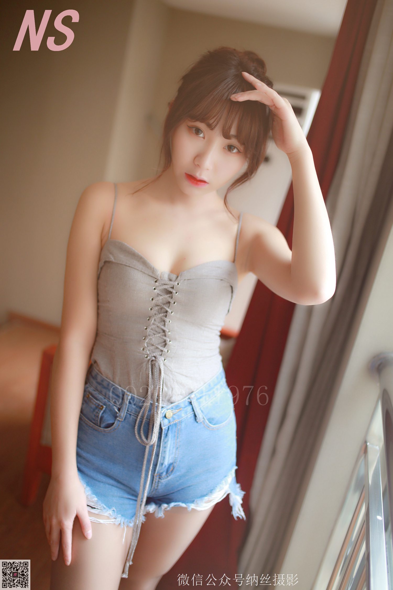 图片[69]-纳丝摄影 NO103 灵儿3 牛仔吊带 – 速更版-美库