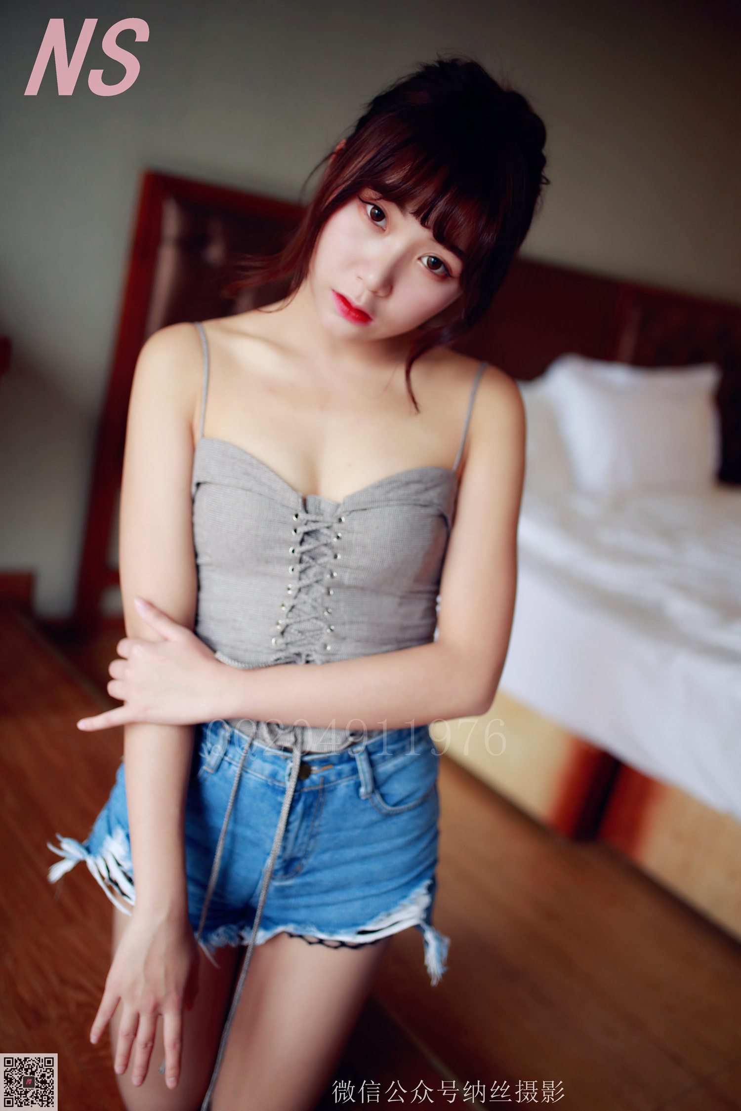 图片[71]-纳丝摄影 NO103 灵儿3 牛仔吊带 – 速更版-美库