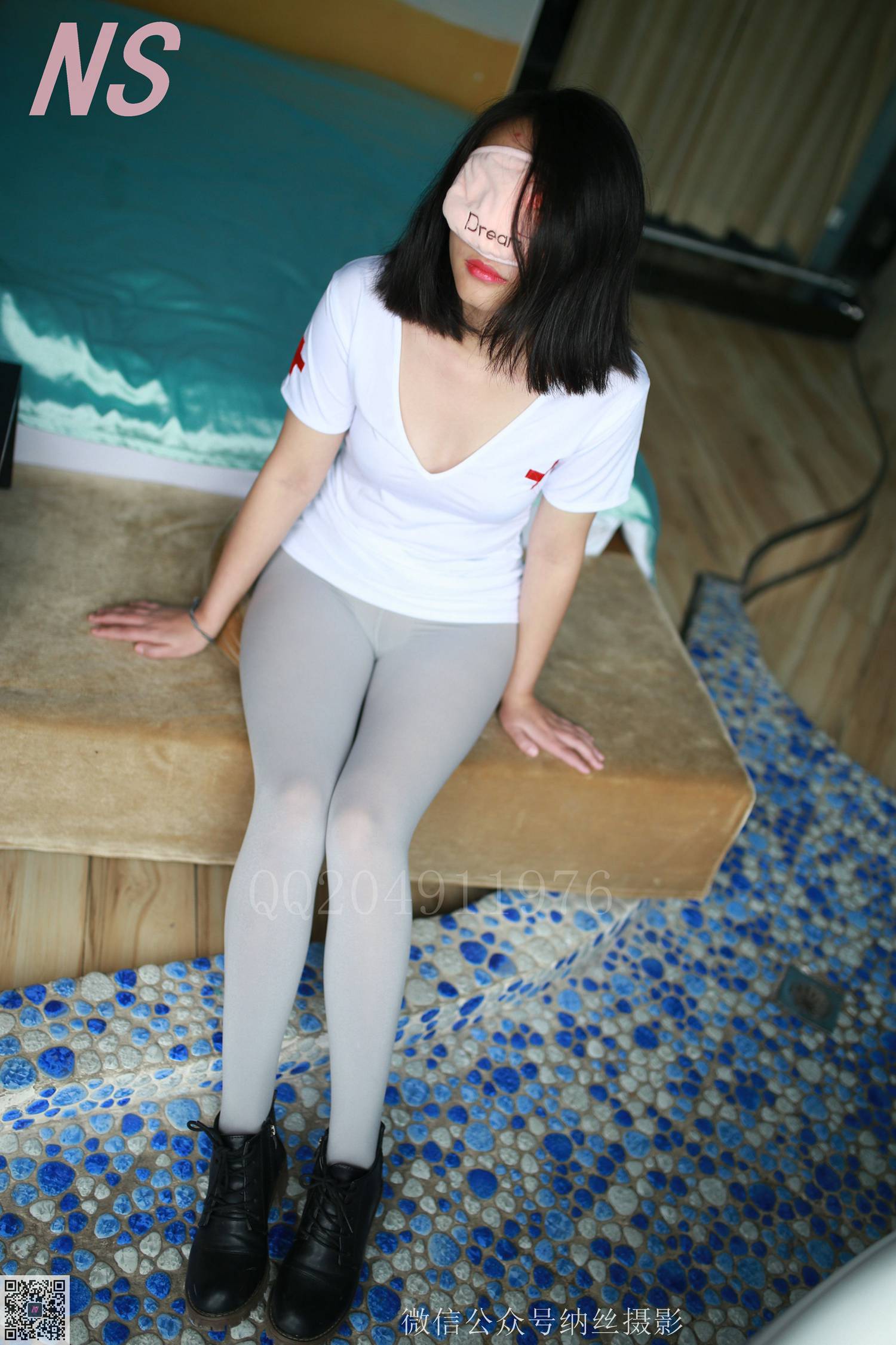图片[10]-纳丝摄影 NO118 灰丝无内小姐姐 – 速更版-美库