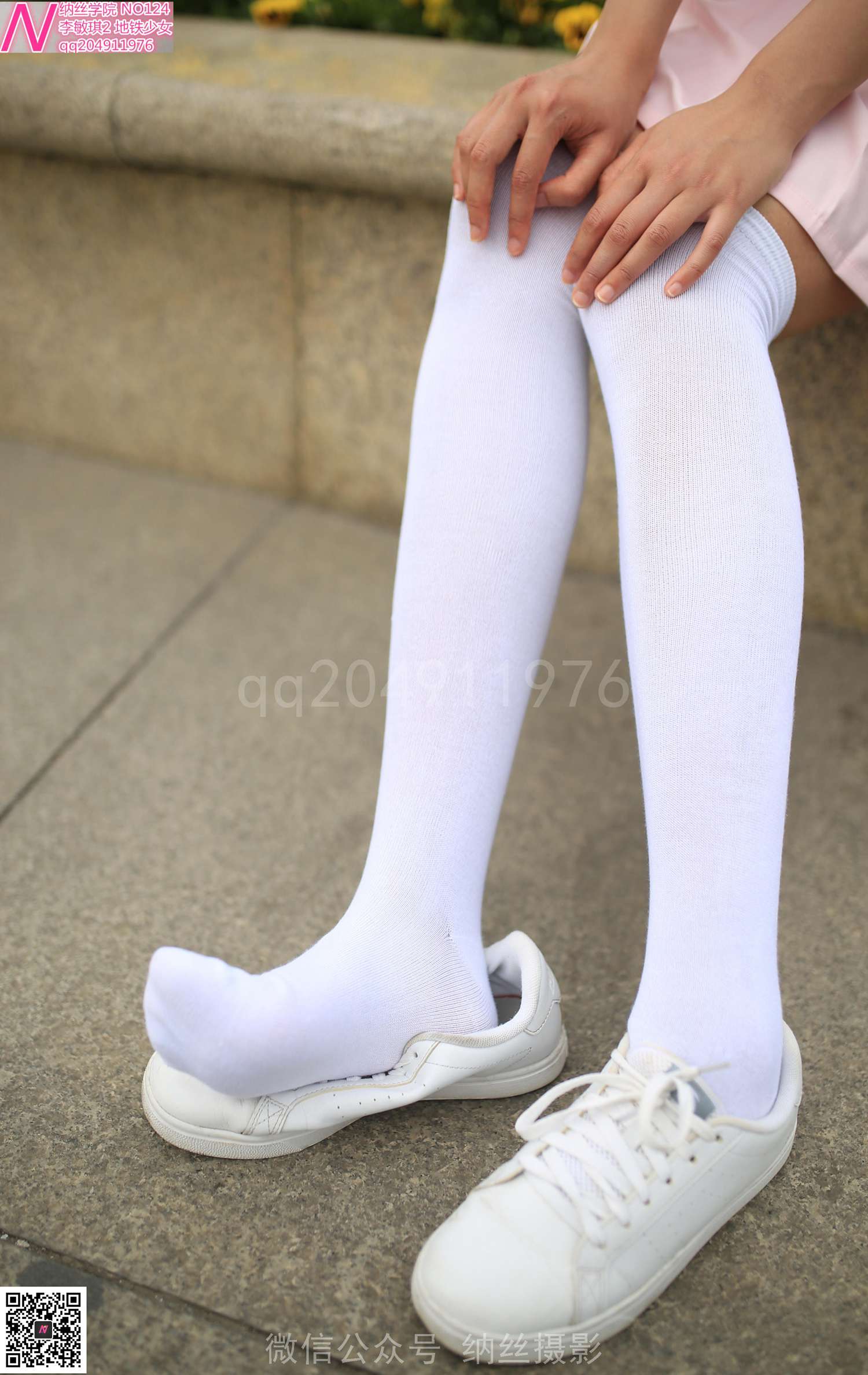图片[77]-纳丝摄影 NO124 地铁少女白丝袜肉色丝袜 – 速更版-美库