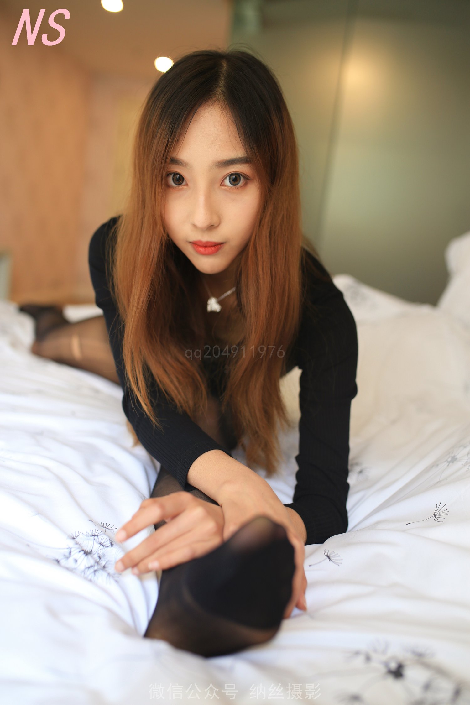 图片[54]-纳丝摄影 NO130 白雀 无缝连裤黑丝肉丝灰丝 – 速更版-美库