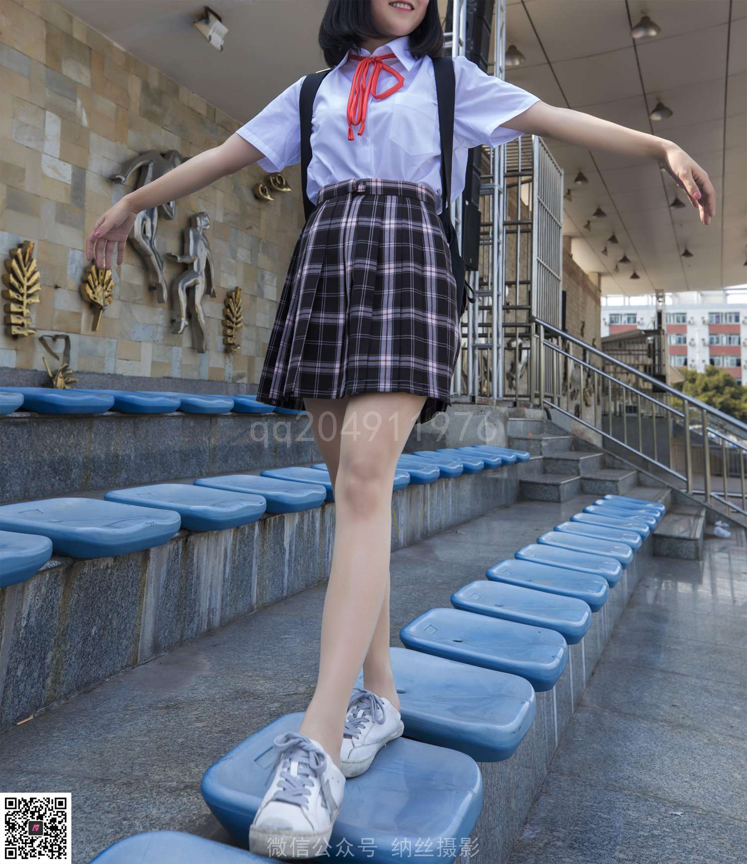 图片[63]-纳丝摄影 NO138 珍珍的毕业季 丝袜搭配帆布鞋 – 速更版-美库