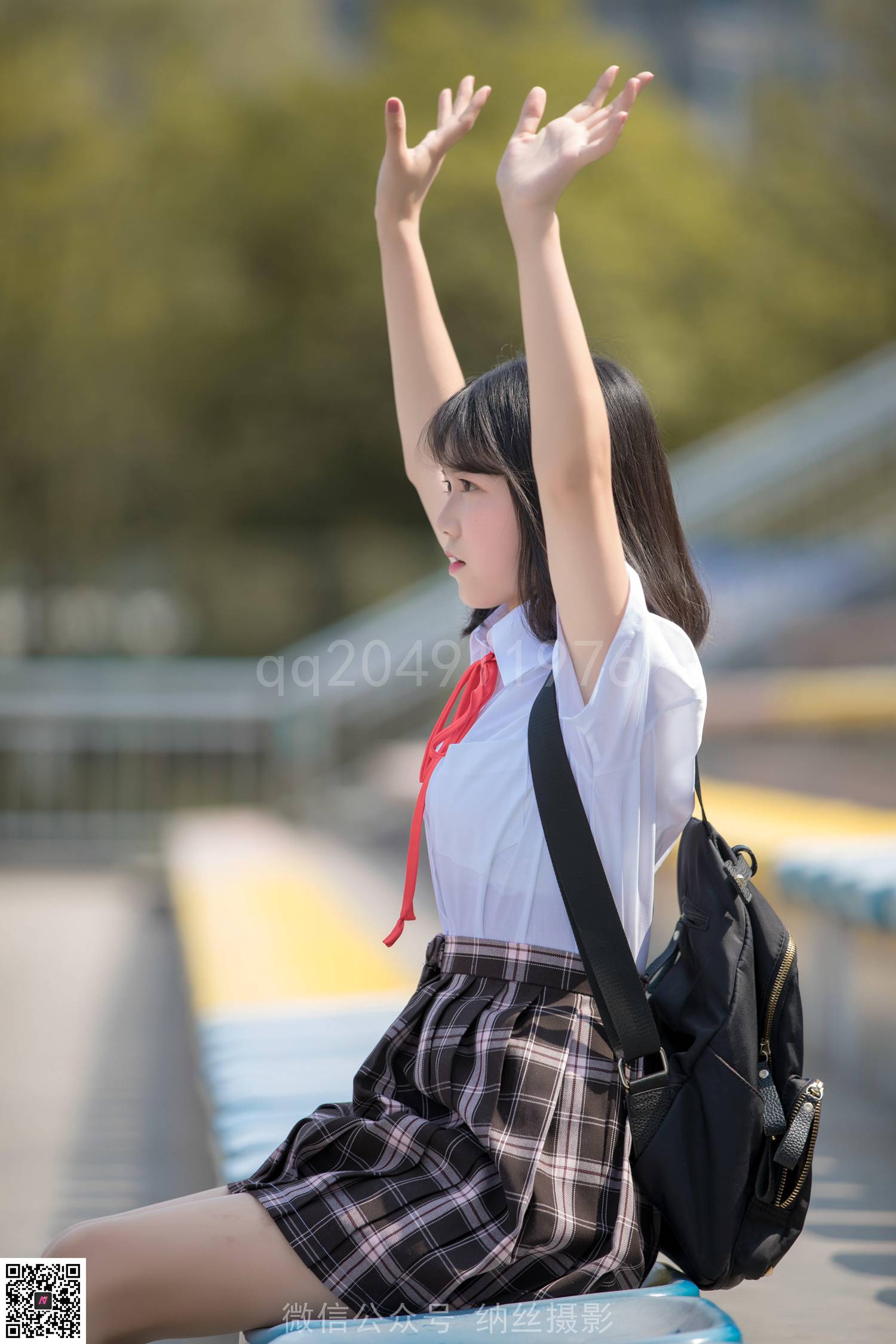 图片[66]-纳丝摄影 NO138 珍珍的毕业季 丝袜搭配帆布鞋 – 速更版-美库