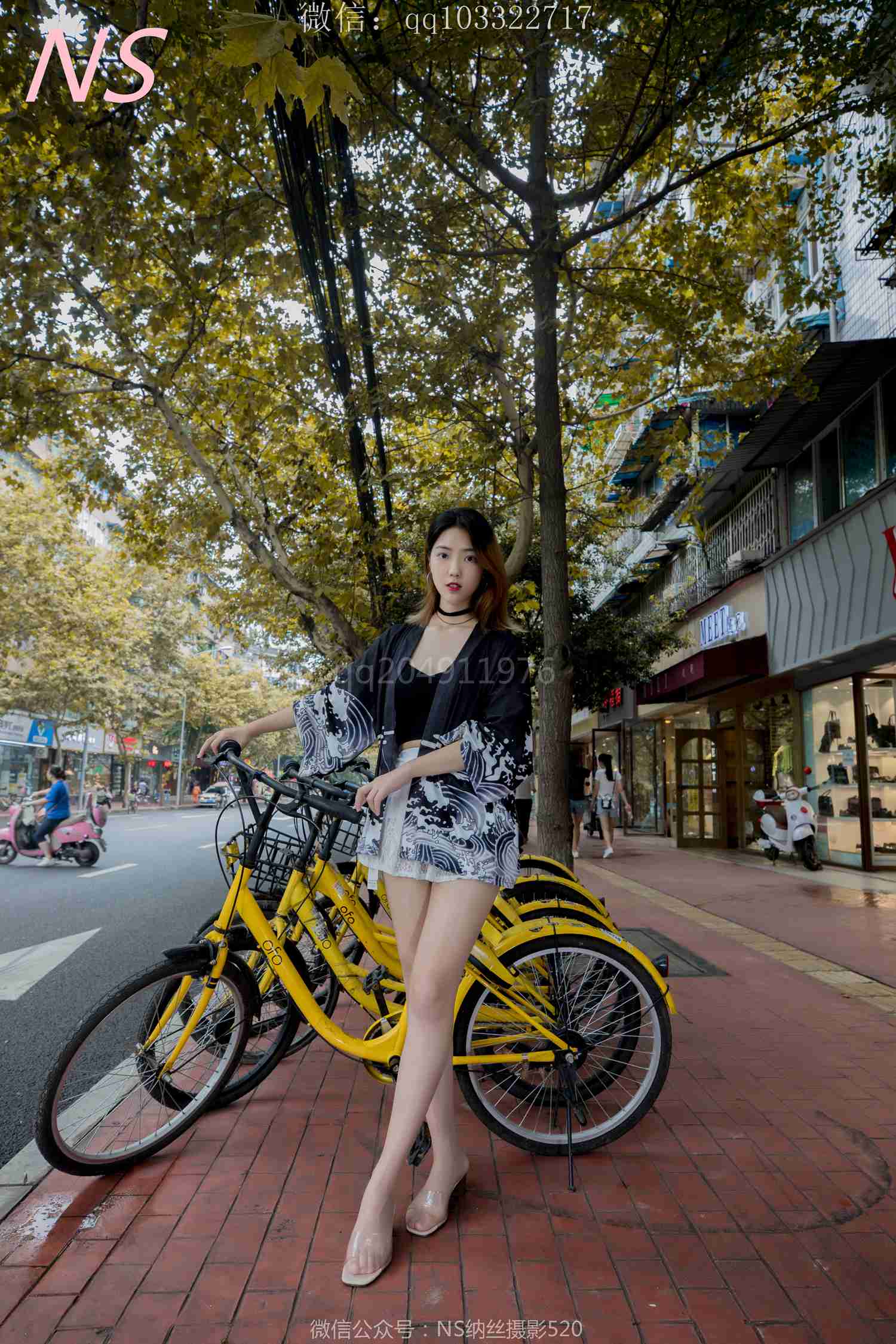 图片[23]-纳丝摄影 NO147 曼雯的肉色丝袜美腿三轮车之行 – 速更版-美库