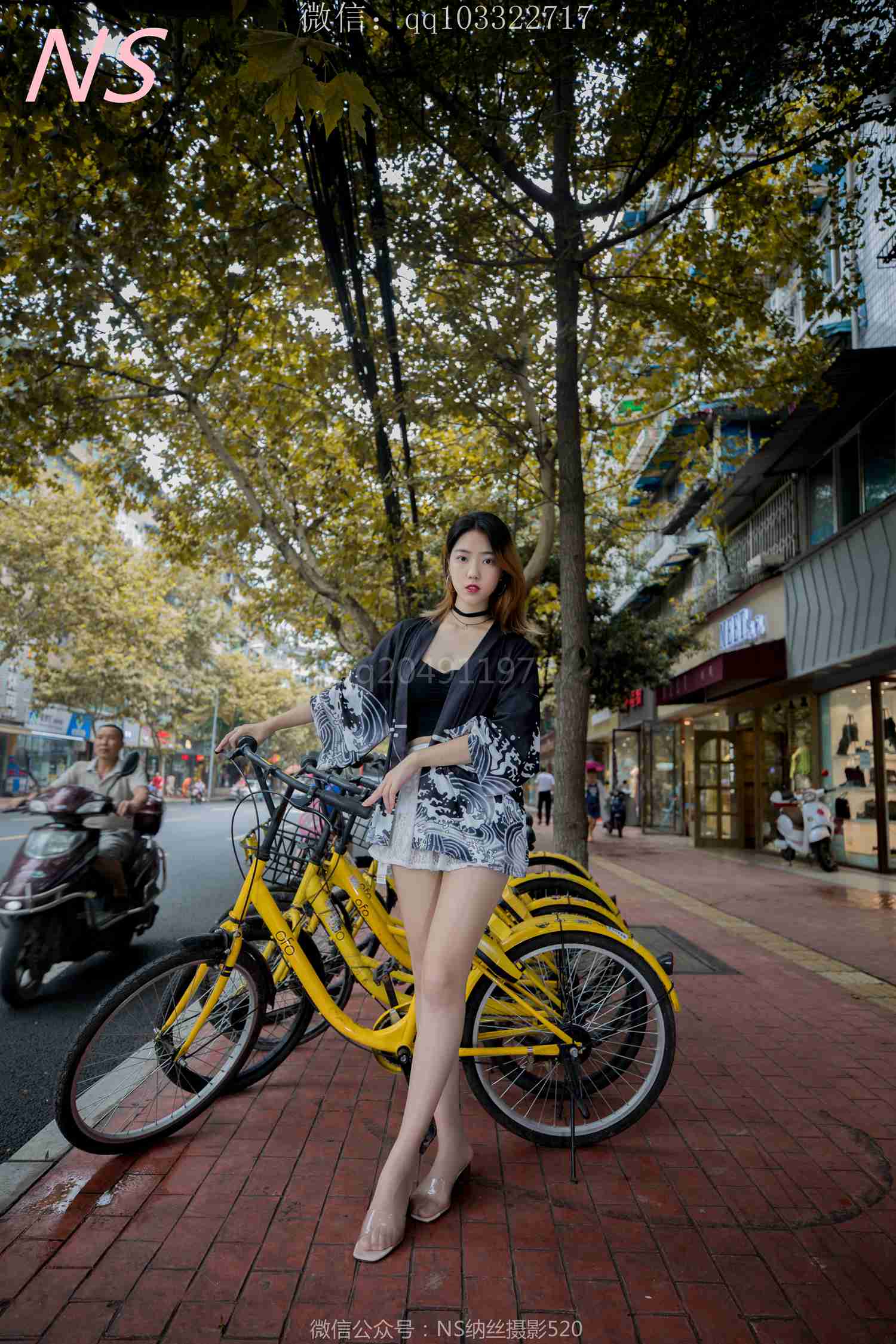 图片[24]-纳丝摄影 NO147 曼雯的肉色丝袜美腿三轮车之行 – 速更版-美库