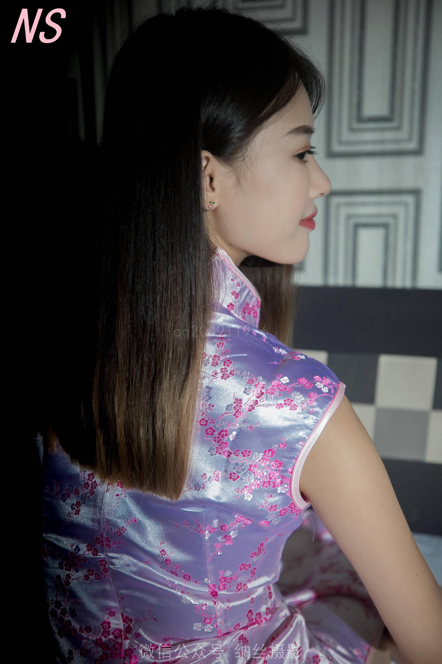 图片[83]-纳丝摄影 NO149 佳 旗袍油光丝袜 – 速更版-美库