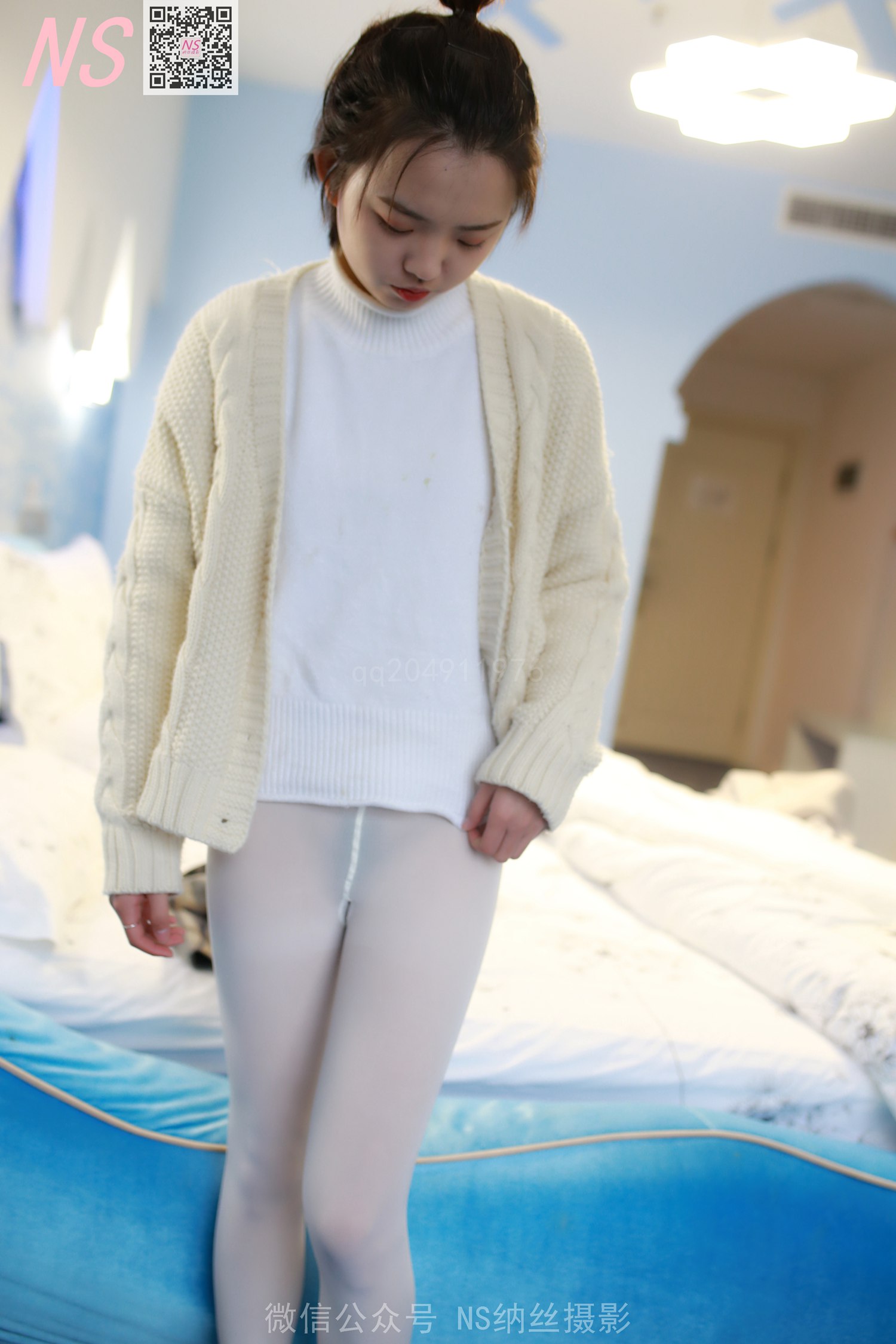 图片[77]-纳丝摄影 NO156 杉杉 双丝袜无内 – 速更版-美库