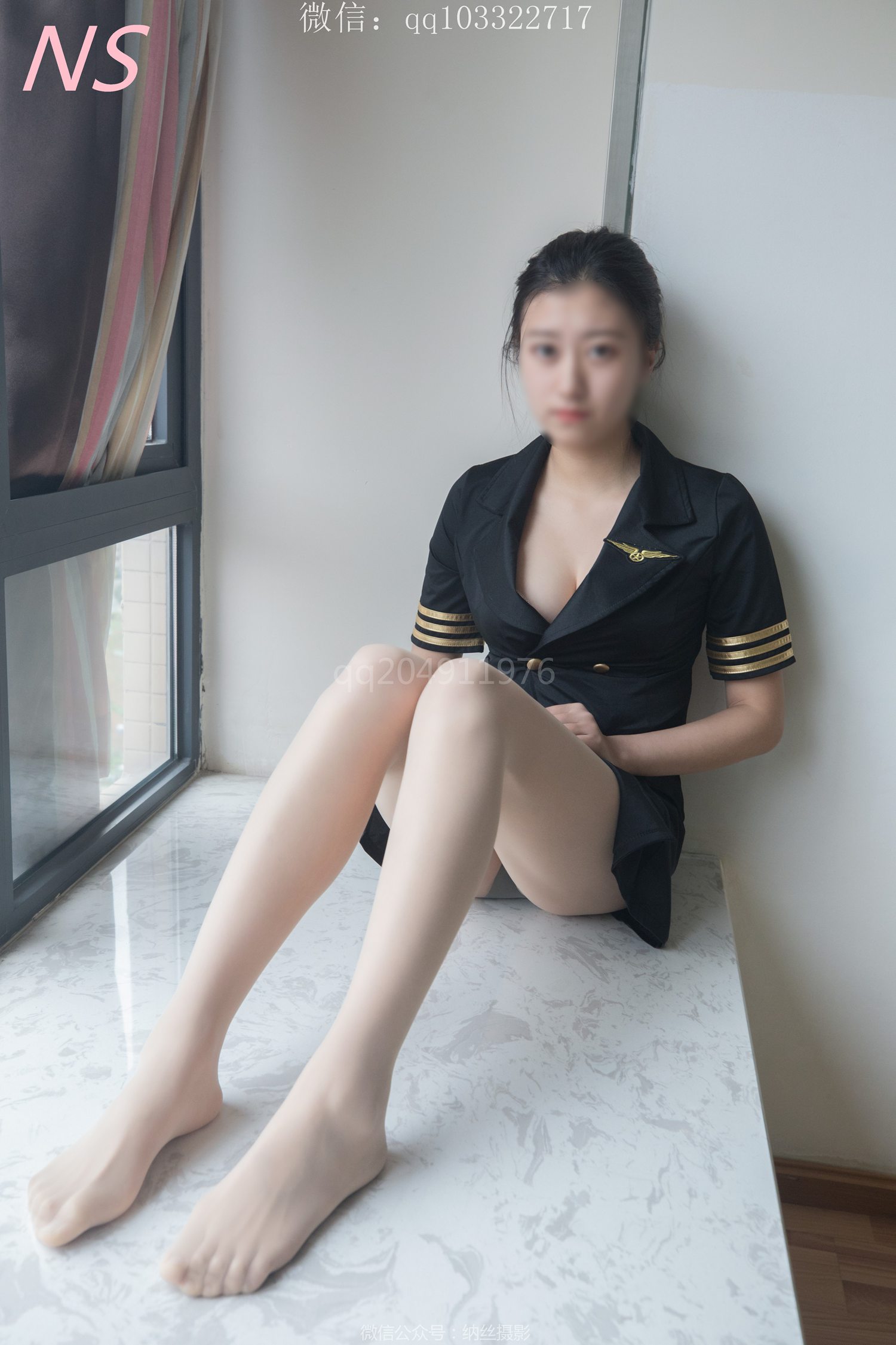图片[160]-纳丝摄影 NO159 甜儿 空姐肉丝 – 速更版-美库