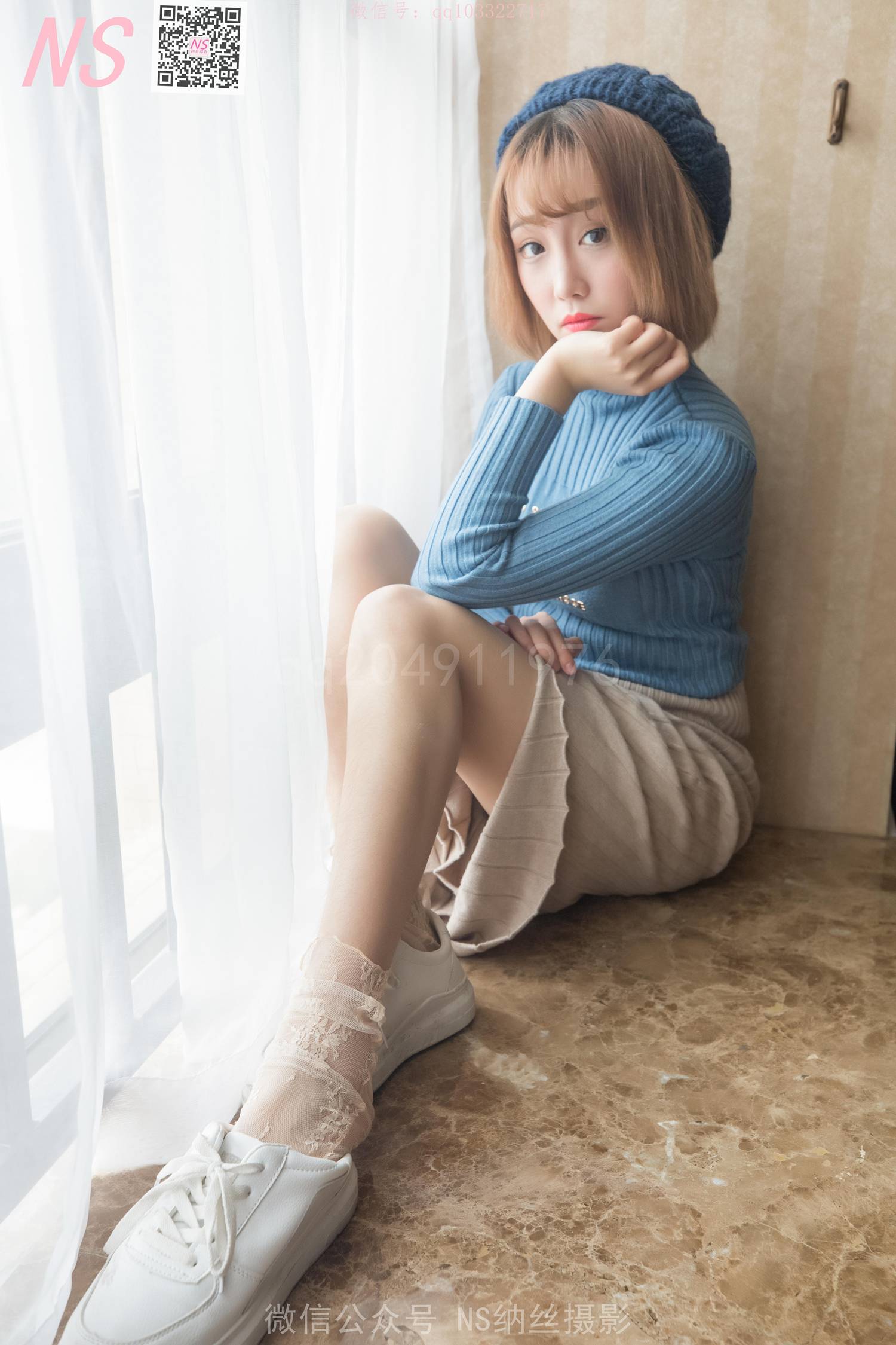 图片[12]-纳丝摄影 NO165 琴子 逆光短袜和黑色丝袜 – 速更版-美库