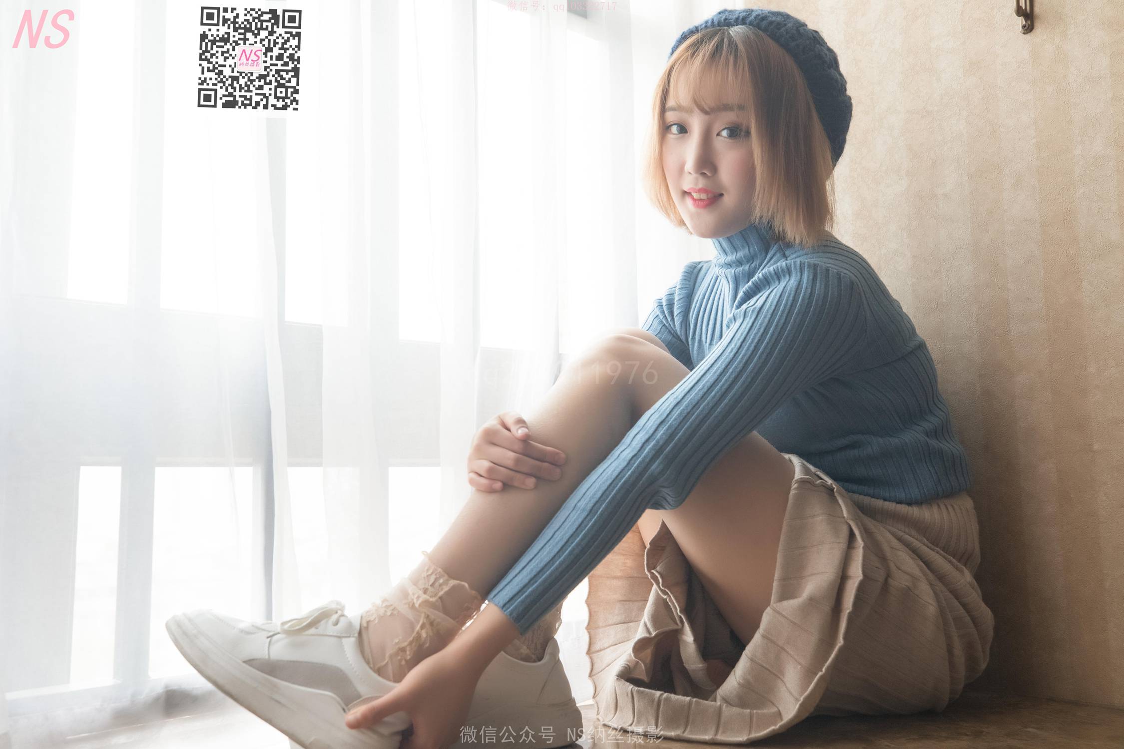 图片[15]-纳丝摄影 NO165 琴子 逆光短袜和黑色丝袜 – 速更版-美库