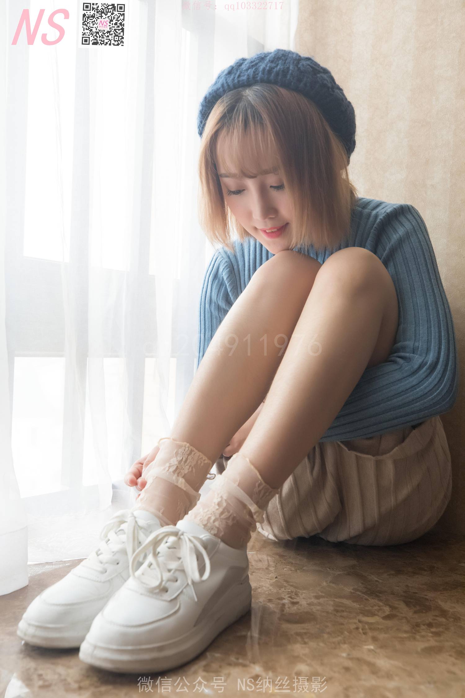 图片[20]-纳丝摄影 NO165 琴子 逆光短袜和黑色丝袜 – 速更版-美库