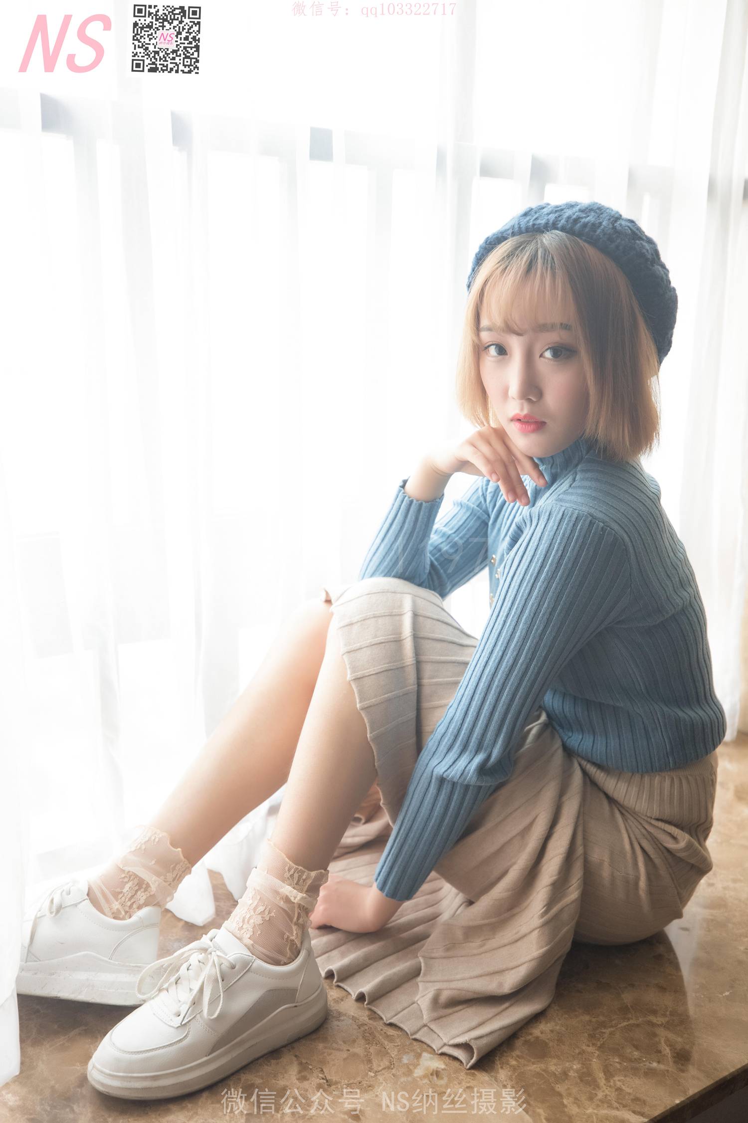 图片[34]-纳丝摄影 NO165 琴子 逆光短袜和黑色丝袜 – 速更版-美库