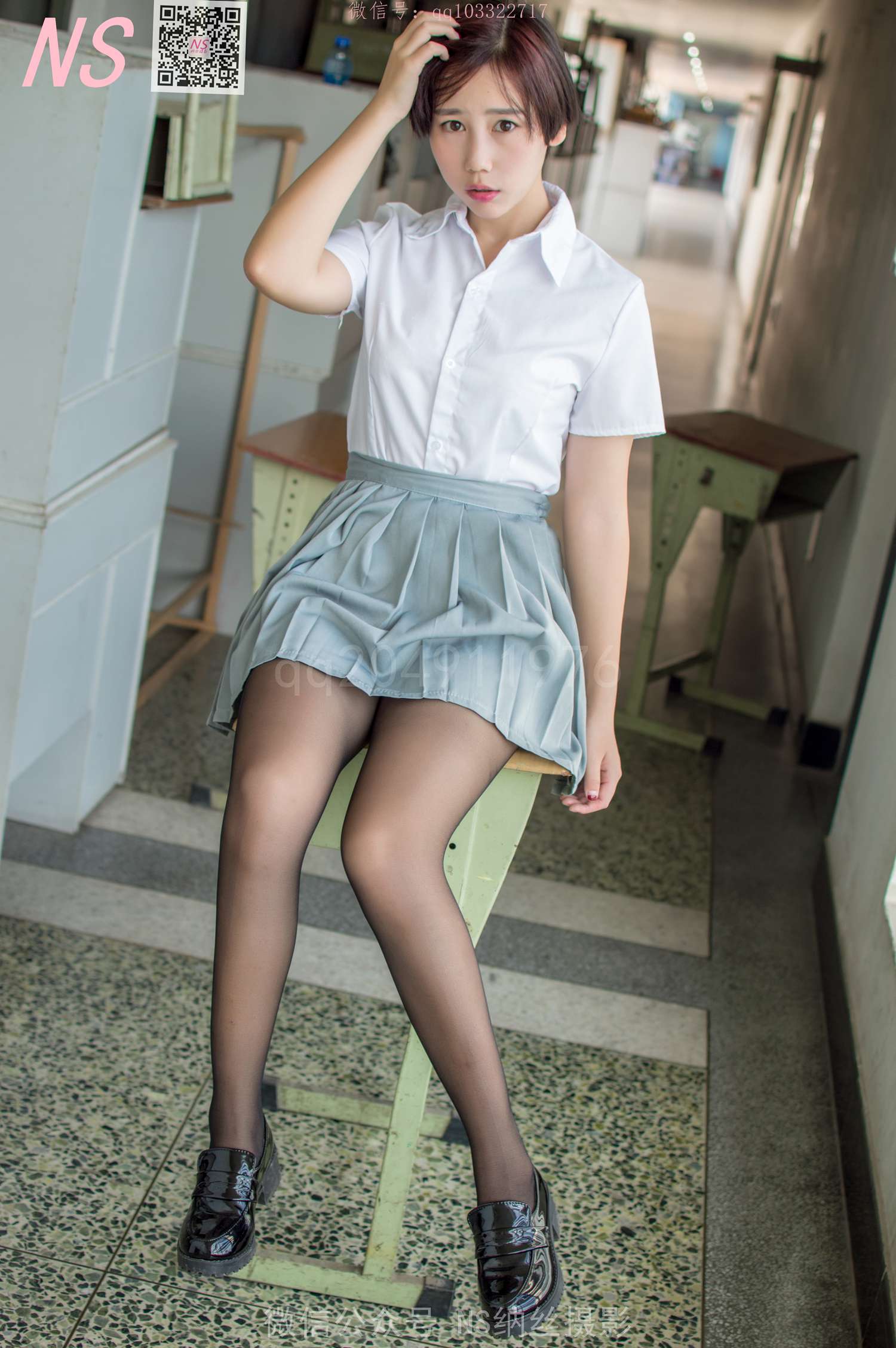 图片[55]-纳丝摄影 NO164  芸儿 黑色丝袜和肉色的搭配 – 速更版-美库