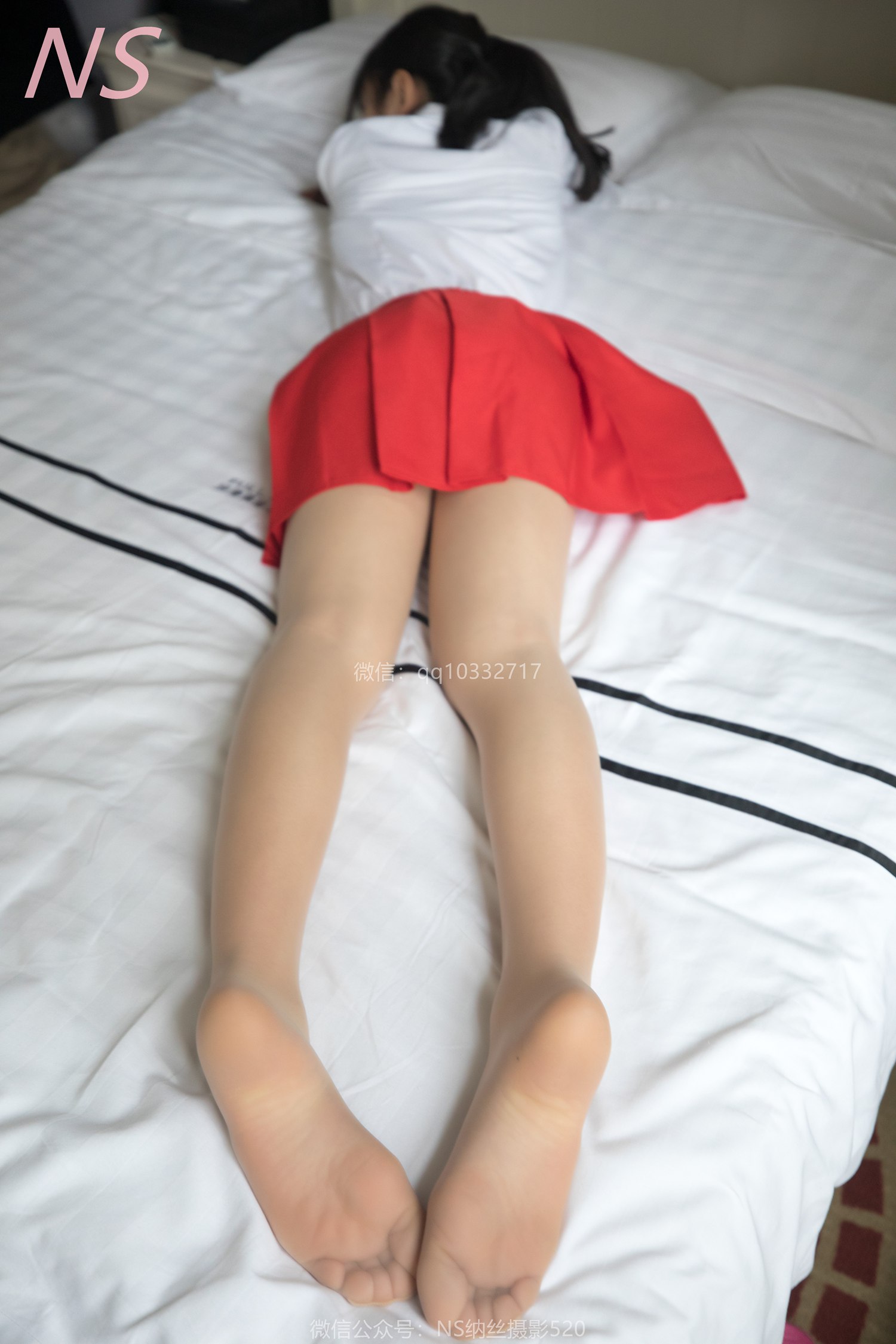 图片[14]-纳丝摄影 NO173 小莉 红色超短裙肉丝诱惑 – 速更版-美库