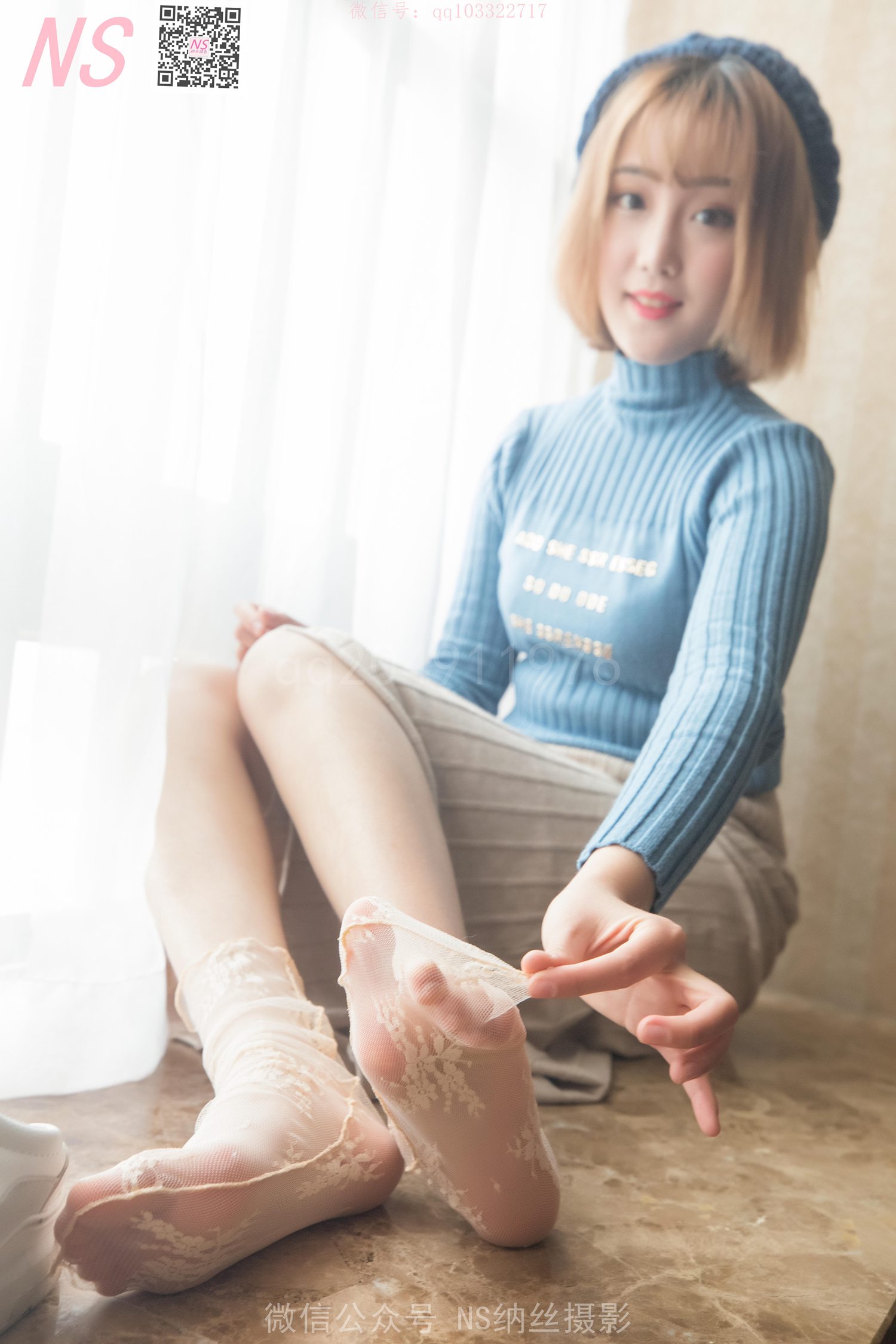 图片[93]-纳丝摄影 NO165 琴子 逆光短袜和黑色丝袜 – 速更版-美库