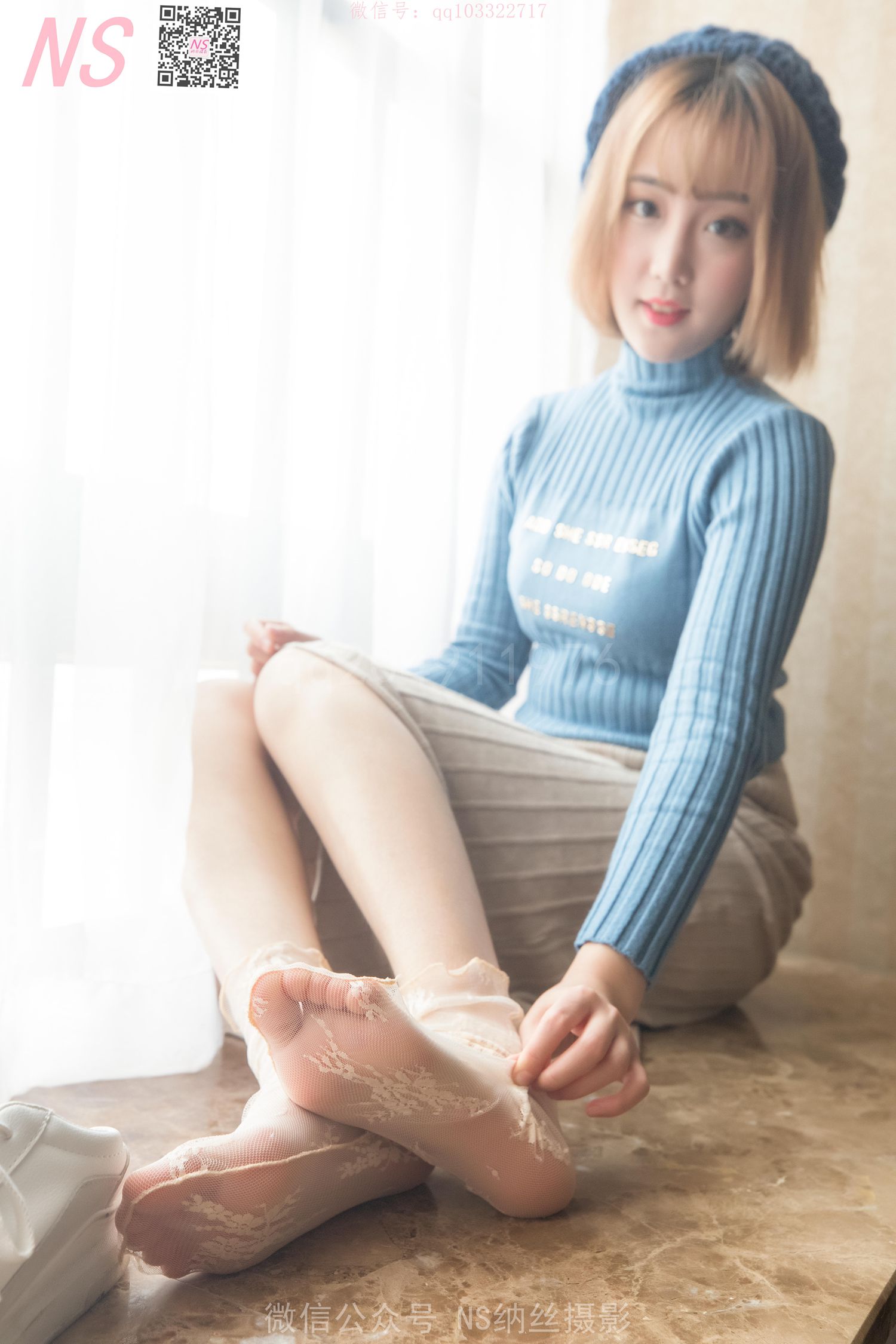 图片[95]-纳丝摄影 NO165 琴子 逆光短袜和黑色丝袜 – 速更版-美库