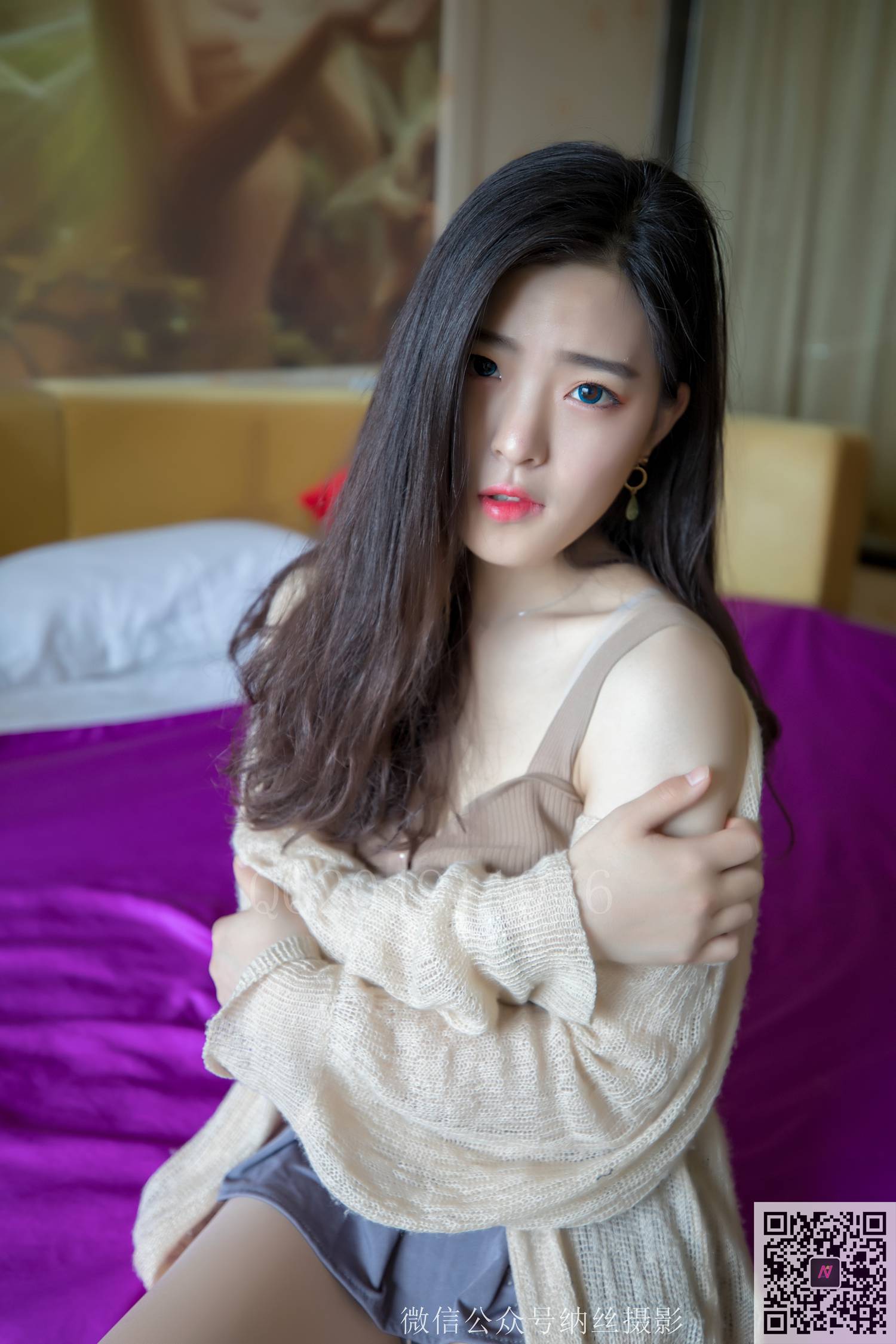 图片[28]-纳丝摄影 NO182 帆帆 情趣圆床上的肉丝美腿 – 速更版-美库