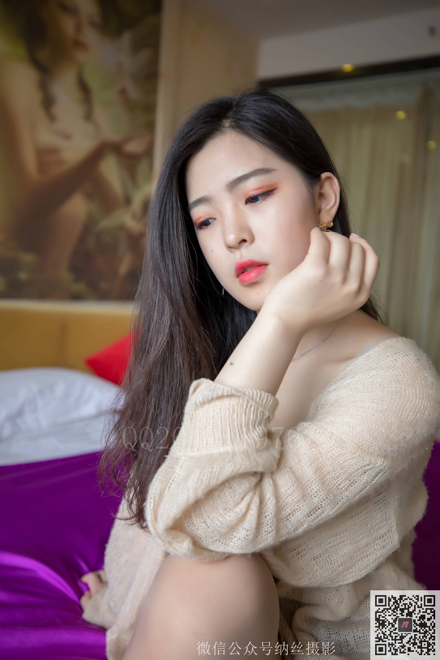 图片[29]-纳丝摄影 NO182 帆帆 情趣圆床上的肉丝美腿 – 速更版-美库