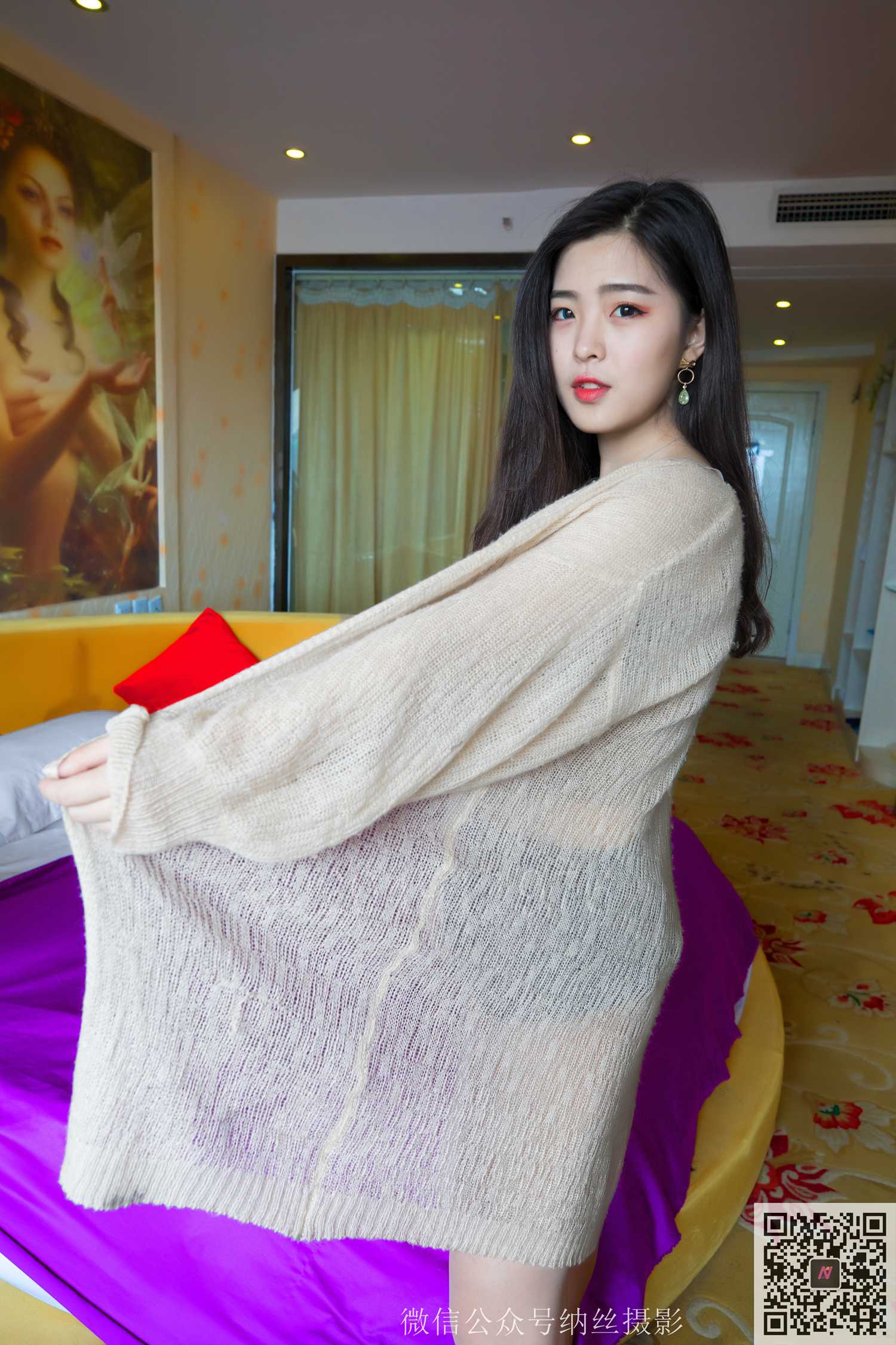 图片[40]-纳丝摄影 NO182 帆帆 情趣圆床上的肉丝美腿 – 速更版-美库