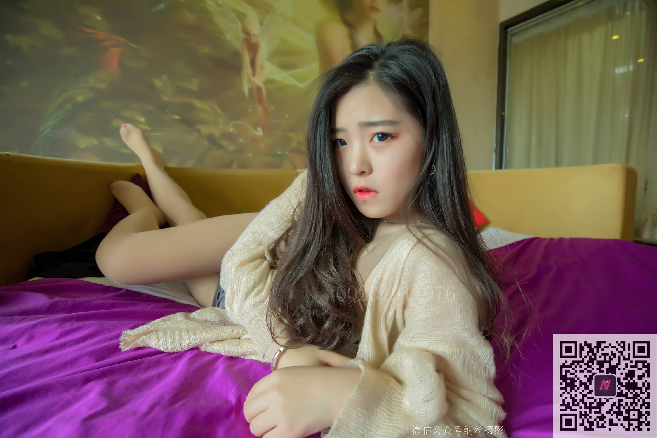 图片[45]-纳丝摄影 NO182 帆帆 情趣圆床上的肉丝美腿 – 速更版-美库