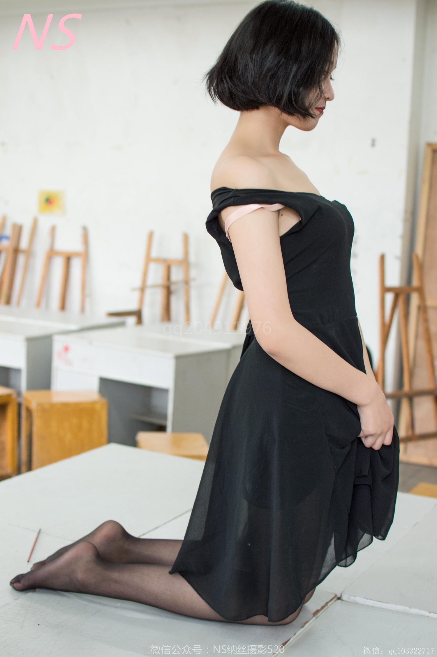 图片[51]-纳丝摄影 NO186 柔惠 画室的丝袜玉足 – 速更版-美库