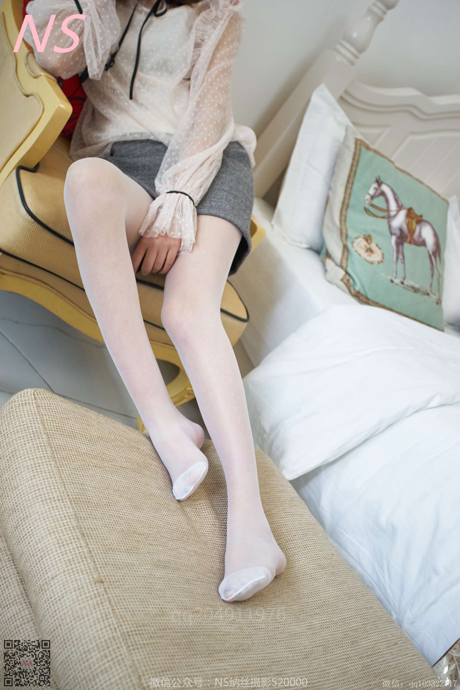 图片[25]-纳丝摄影 NO191 王小瑞 很清新的白色丝袜呀 – 速更版-美库