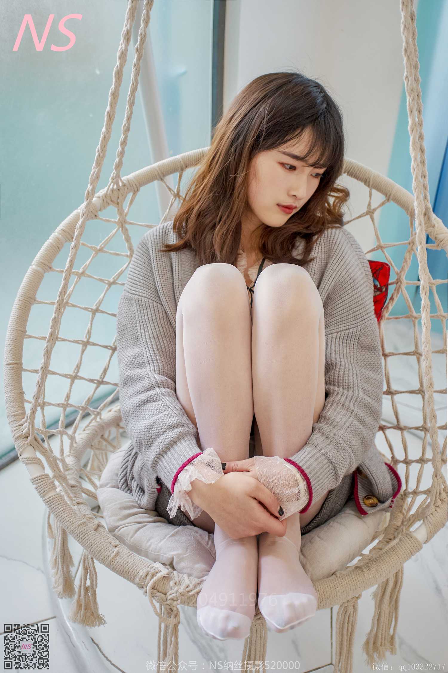 图片[31]-纳丝摄影 NO191 王小瑞 很清新的白色丝袜呀 – 速更版-美库