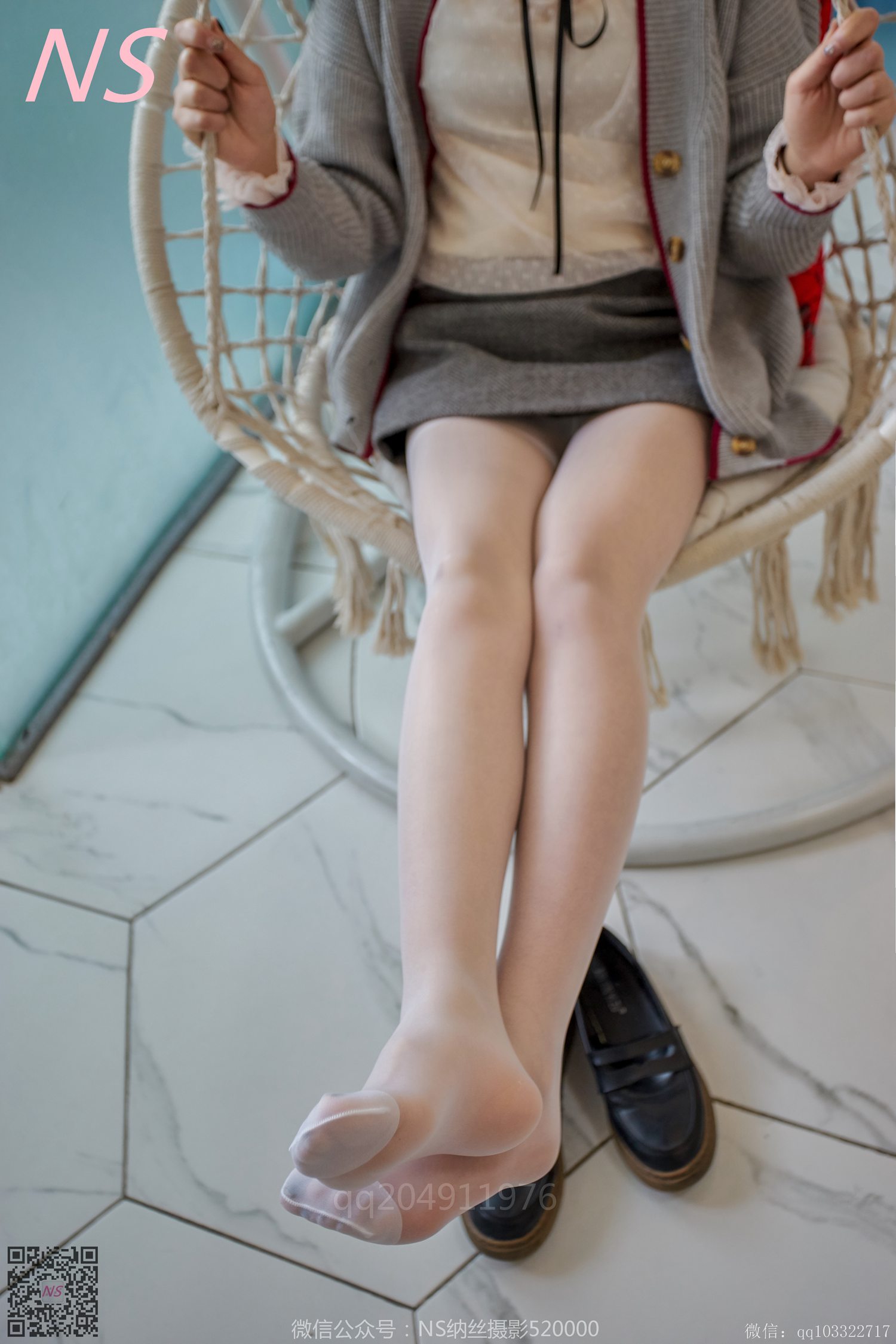 图片[36]-纳丝摄影 NO191 王小瑞 很清新的白色丝袜呀 – 速更版-美库