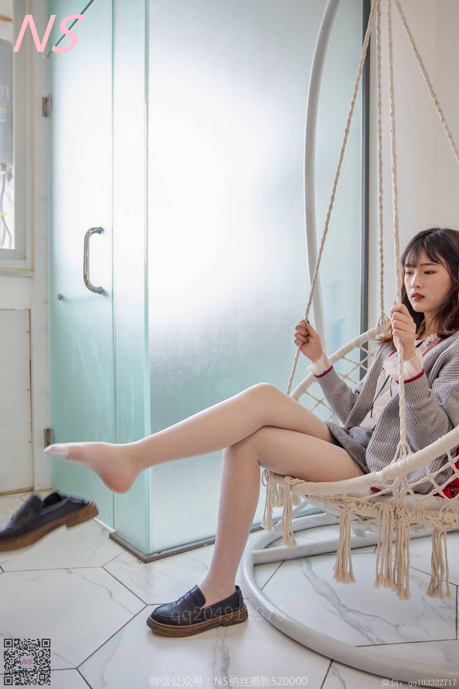 图片[38]-纳丝摄影 NO191 王小瑞 很清新的白色丝袜呀 – 速更版-美库