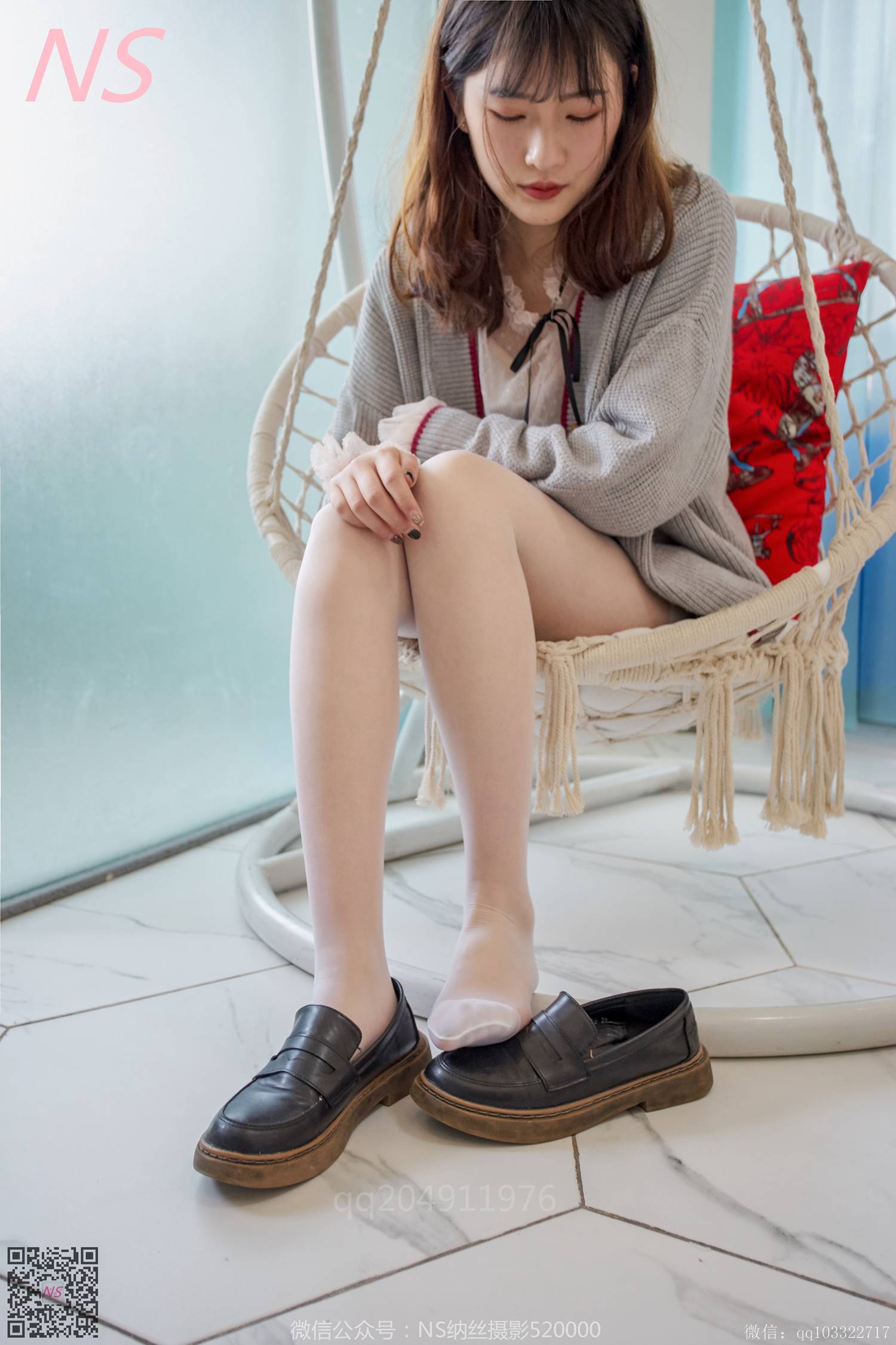 图片[45]-纳丝摄影 NO191 王小瑞 很清新的白色丝袜呀 – 速更版-美库