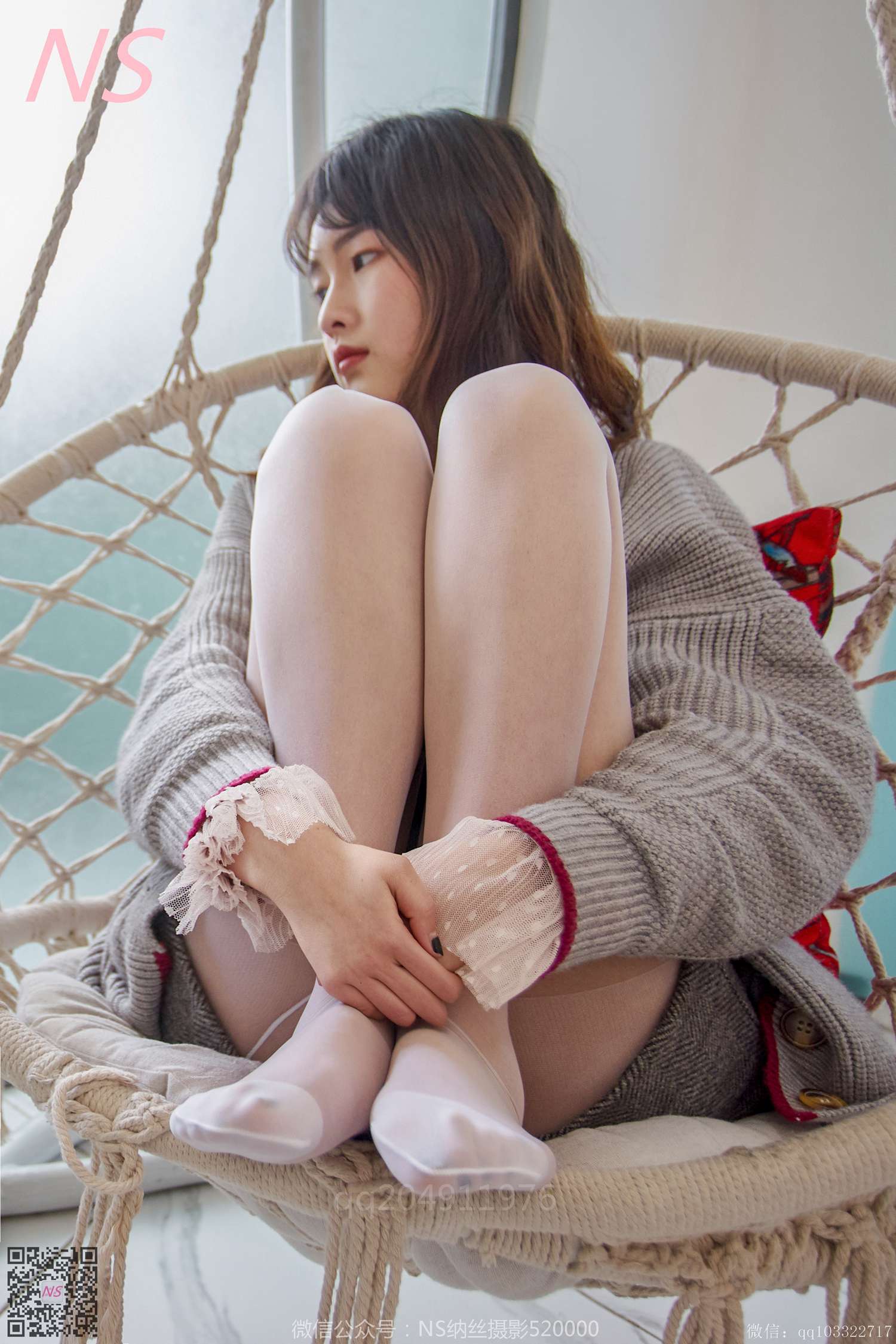 图片[64]-纳丝摄影 NO191 王小瑞 很清新的白色丝袜呀 – 速更版-美库