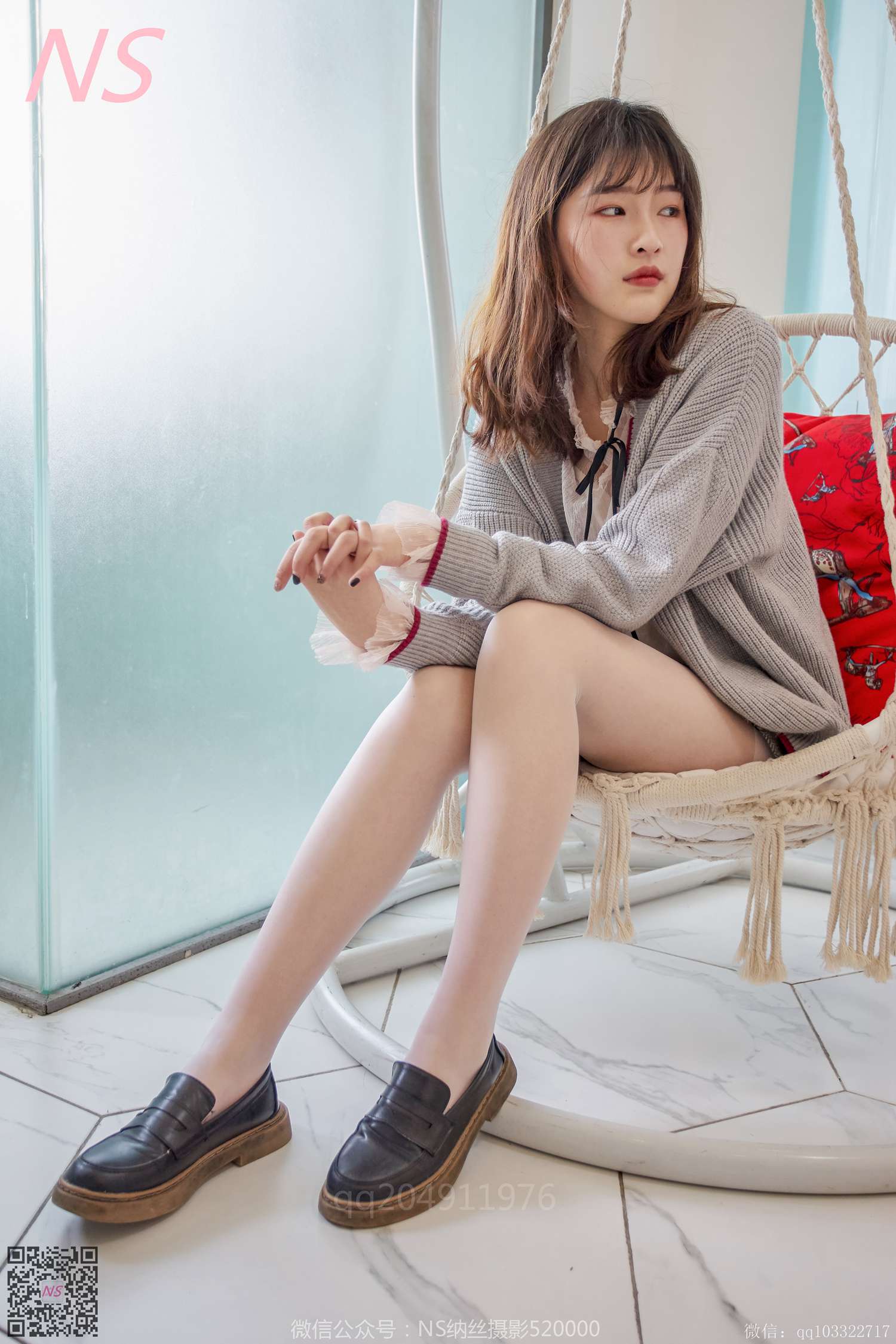 图片[65]-纳丝摄影 NO191 王小瑞 很清新的白色丝袜呀 – 速更版-美库