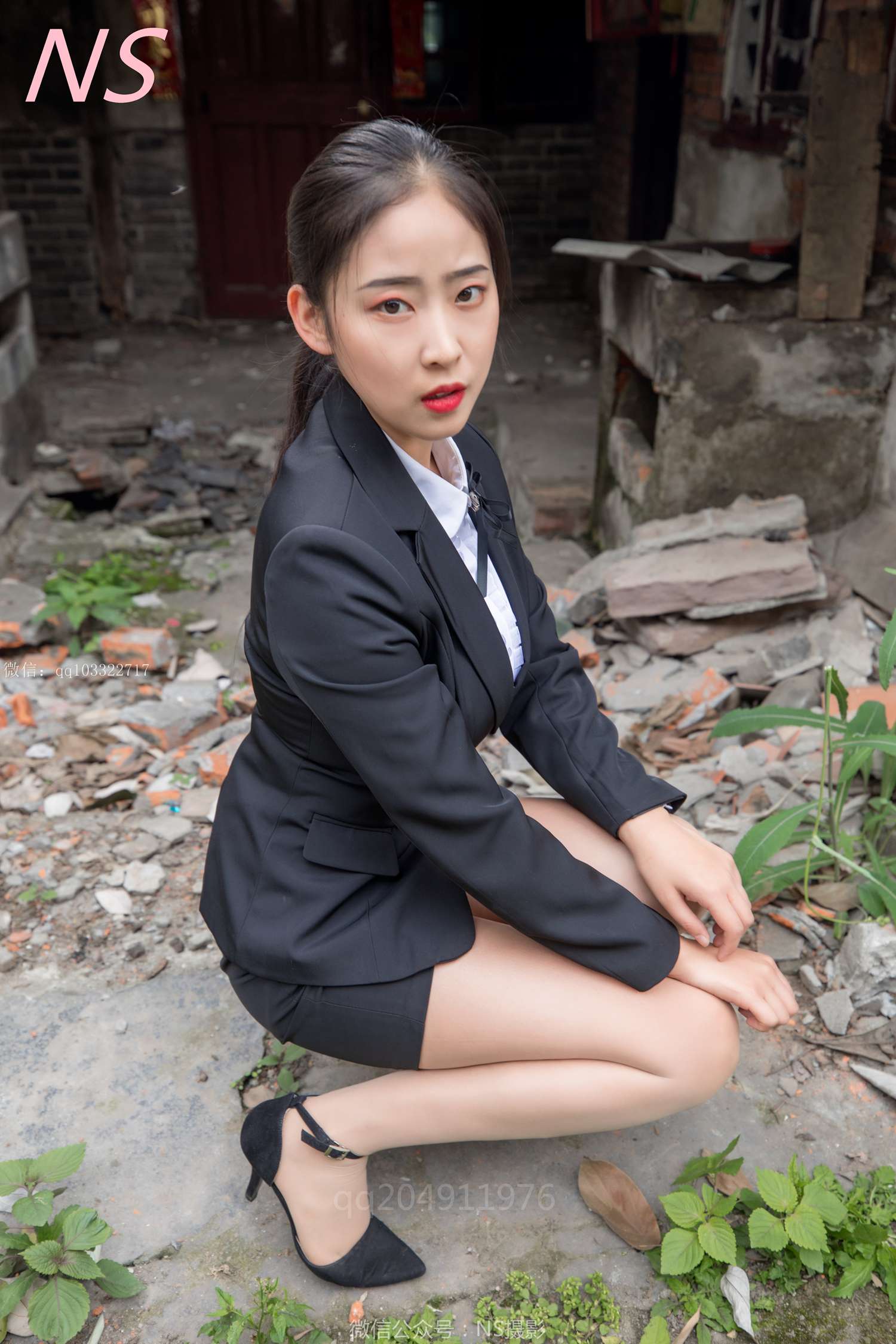 图片[25]-纳丝摄影 NO194 赵小晨 职业丝袜装 – 速更版-美库