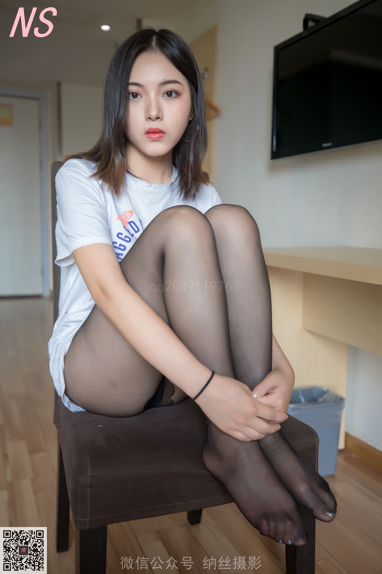 图片[44]-纳丝摄影 NO198 洋洋 无缝肉丝BY黑丝 – 速更版-美库