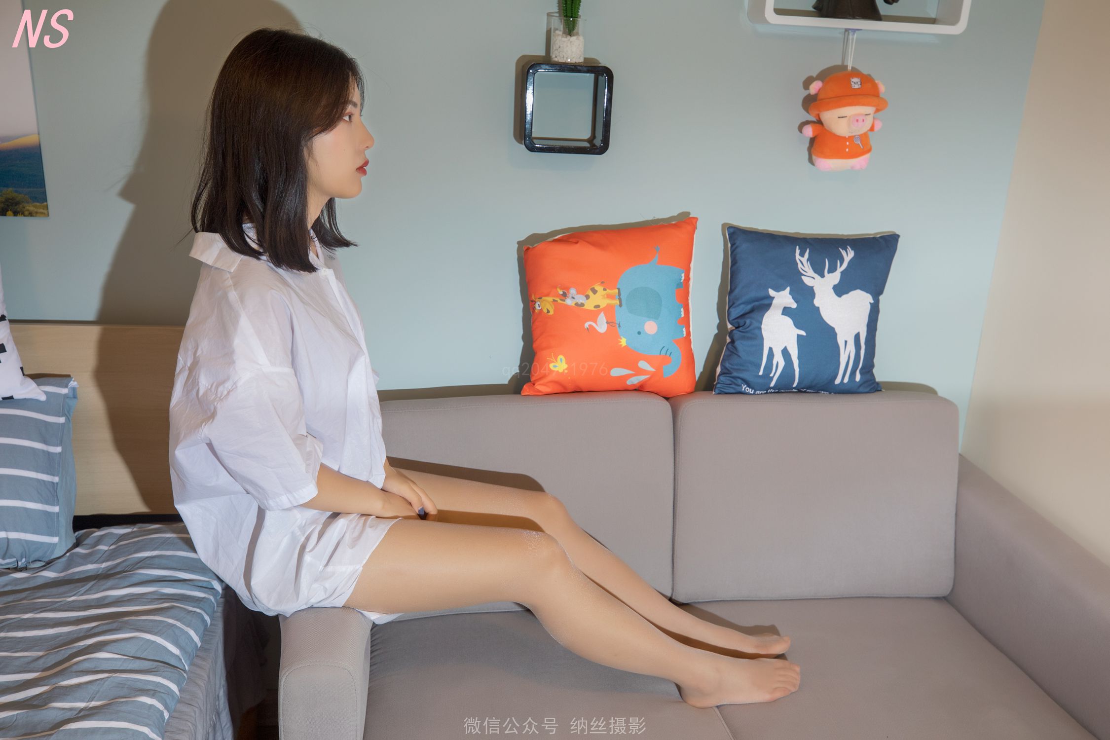 图片[58]-纳丝摄影 NO199 白衬衫少女的薄肉丝 – 速更版-美库