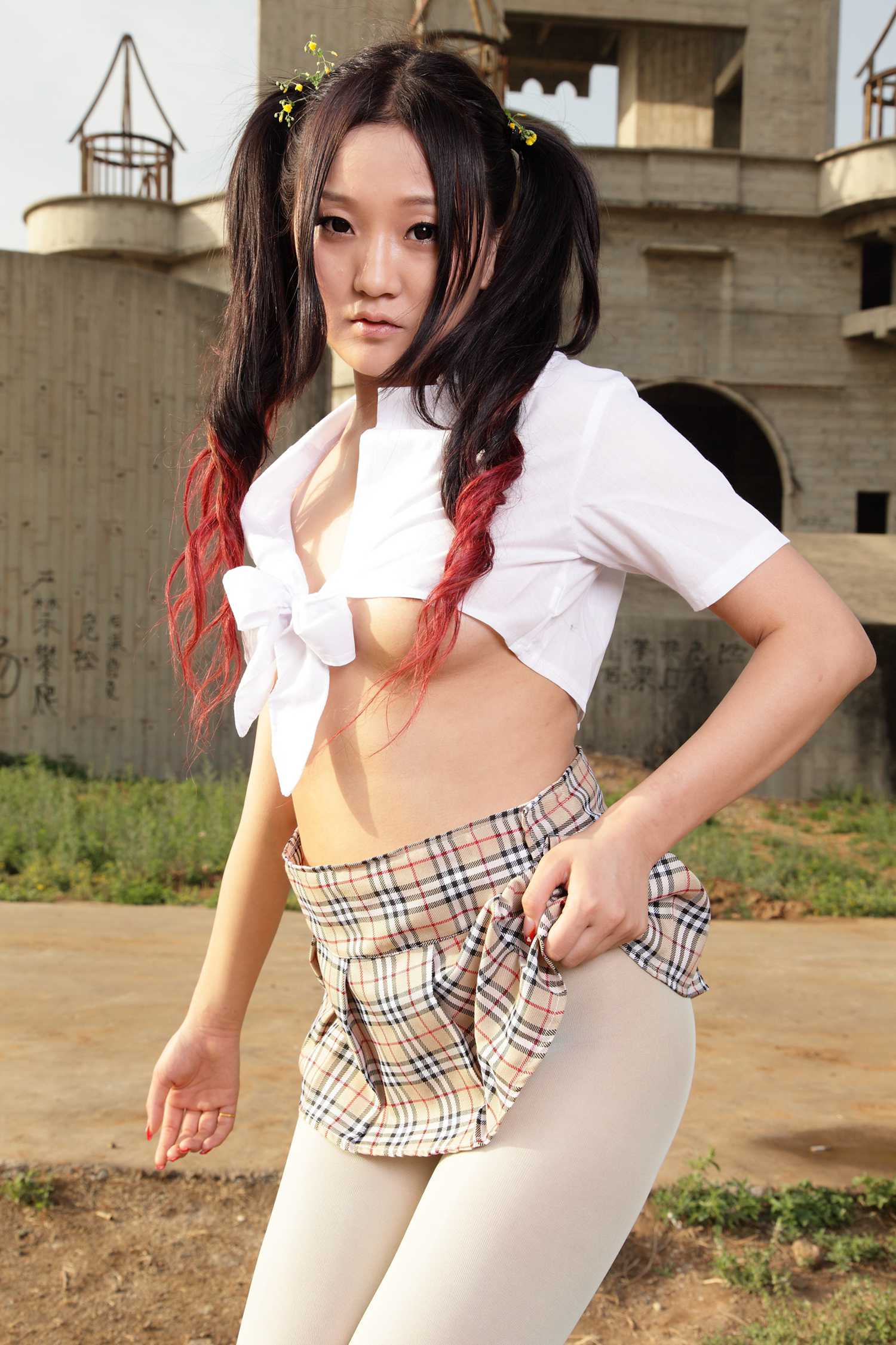 图片[28]-[AISS爱丝]写真 NO.012 我爱穿丝袜，我也爱旅行，更爱只穿丝袜去旅行[70P] – 速更版-美库