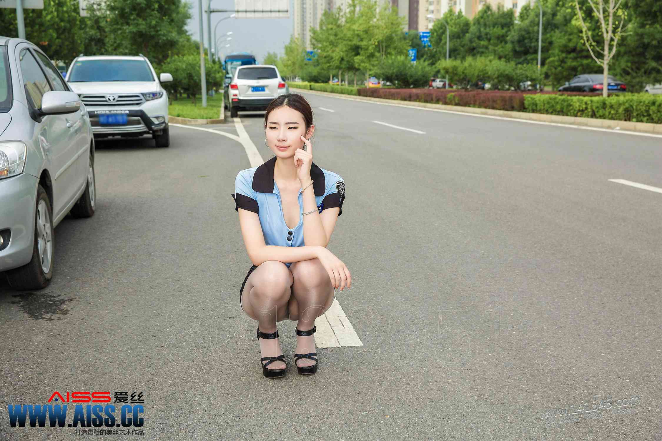 图片[54]-[AISS爱丝]写真 NO.062 长腿女警[64P] – 速更版-美库
