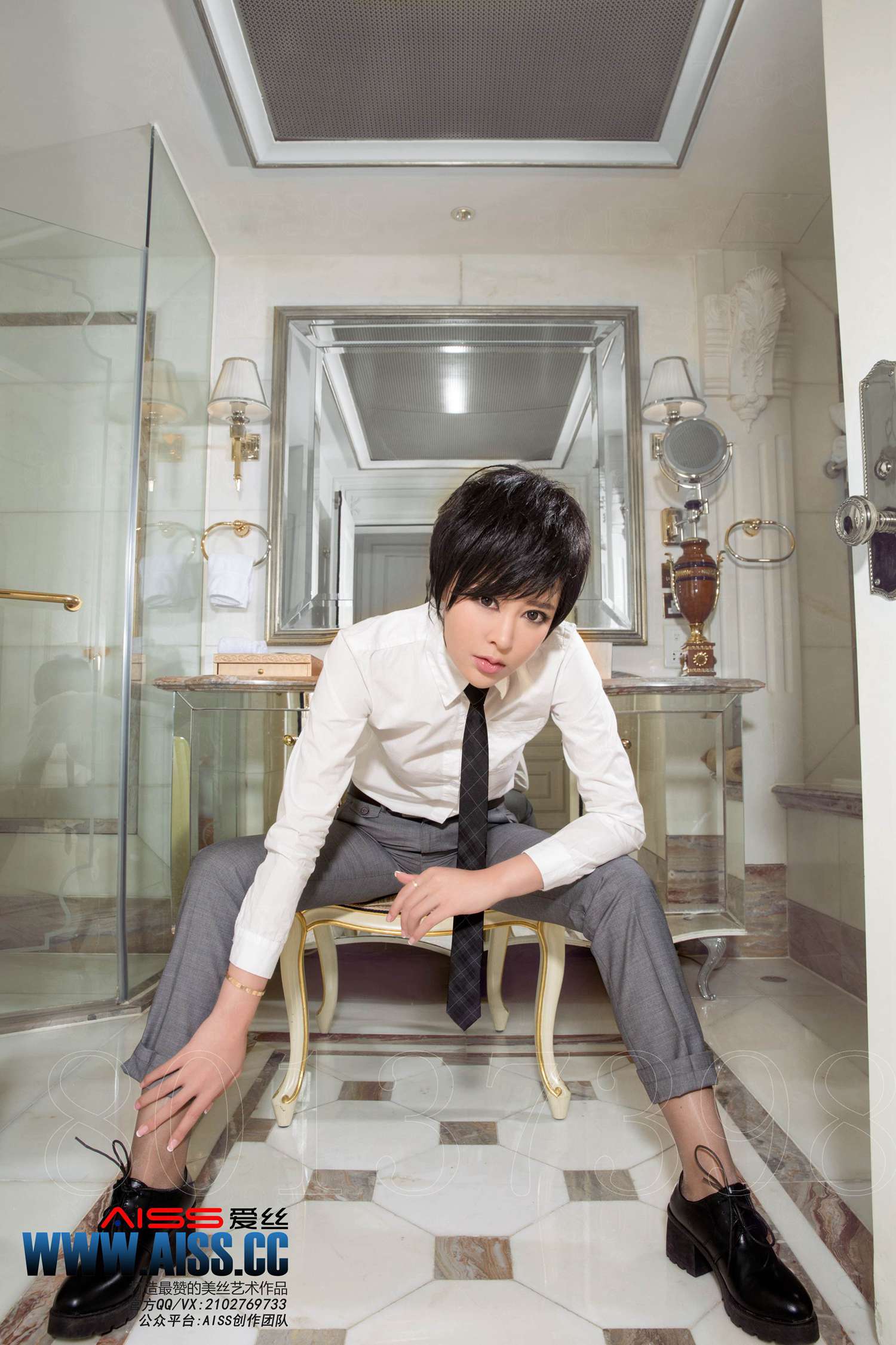 图片[35]-[AISS爱丝]写真 NO.079《裤袜先生》[50P] – 速更版-美库