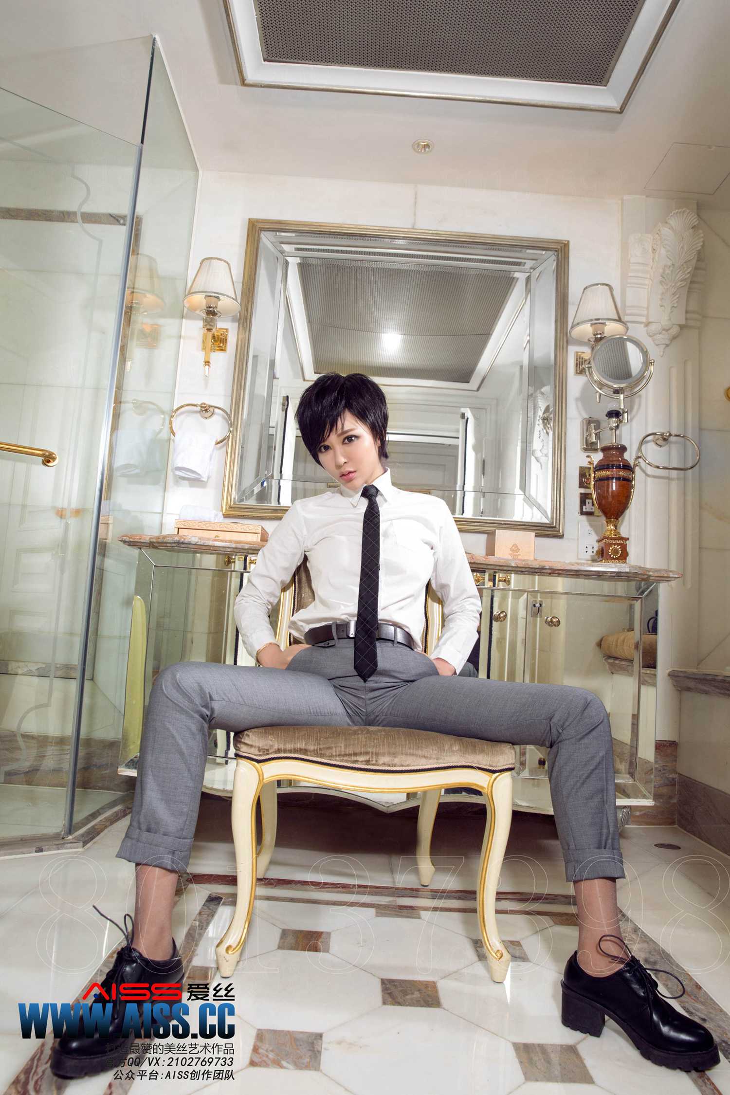 图片[37]-[AISS爱丝]写真 NO.079《裤袜先生》[50P] – 速更版-美库