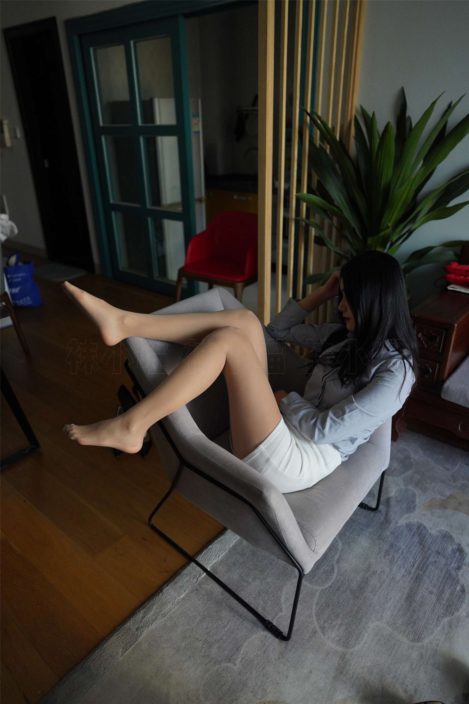 图片[12]-壹吻映画 YW004 《梦梦-浅灰工作装》 [94P] – 速更版-美库