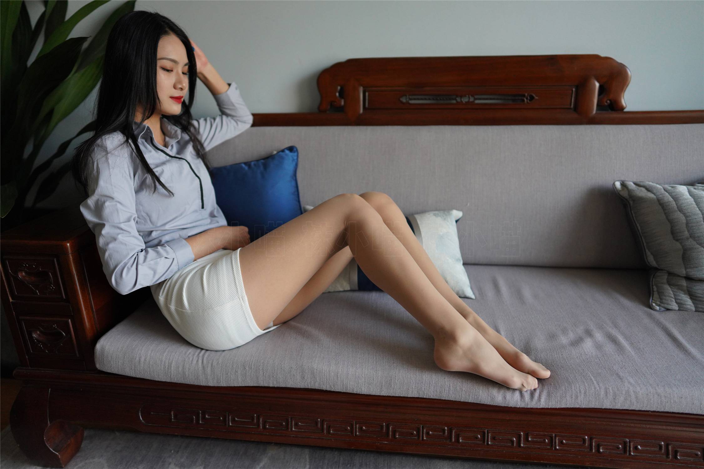 图片[29]-壹吻映画 YW004 《梦梦-浅灰工作装》 [94P] – 速更版-美库