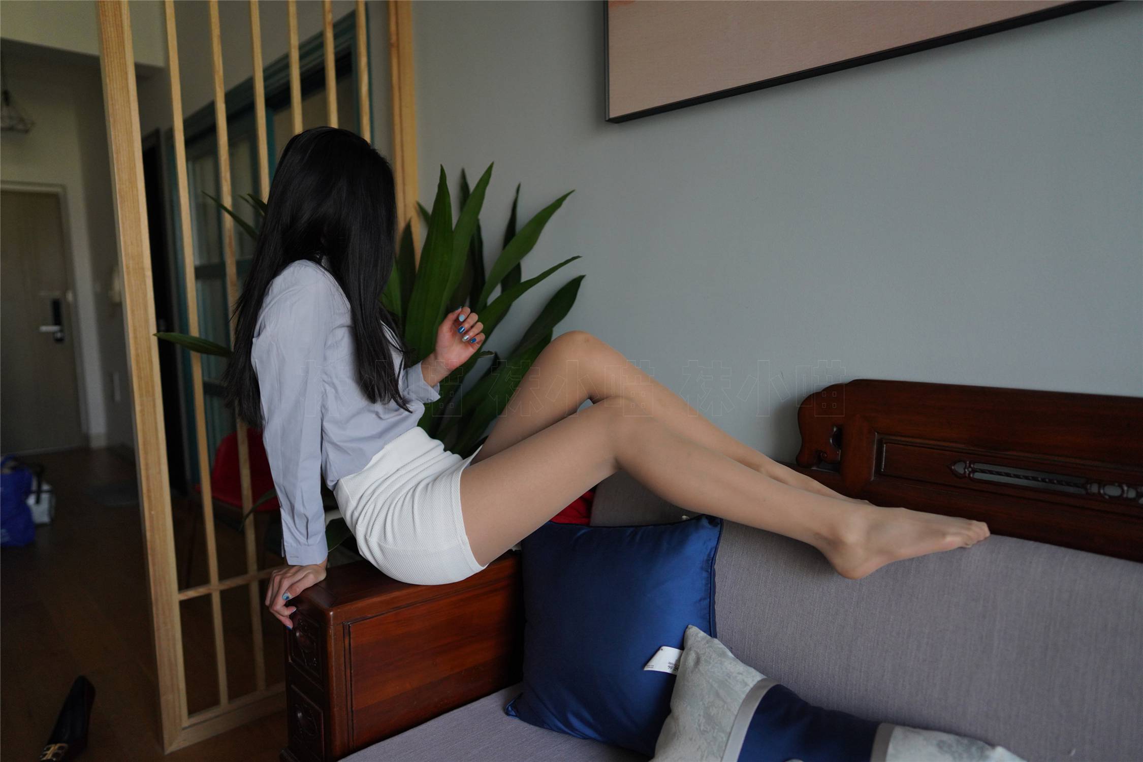 图片[47]-壹吻映画 YW004 《梦梦-浅灰工作装》 [94P] – 速更版-美库