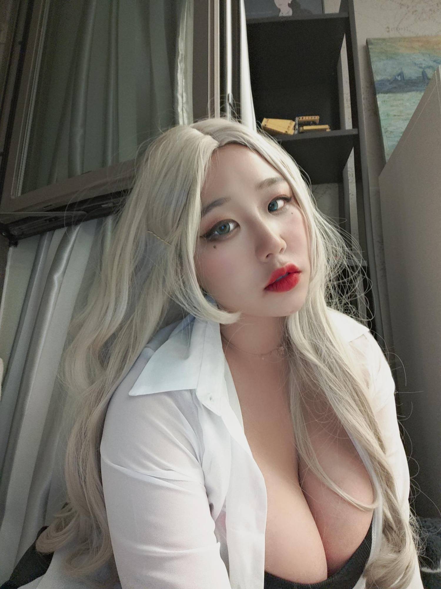 图片[12]-穆零Mu0 – 自拍(白衬衫) – 速更版-美库