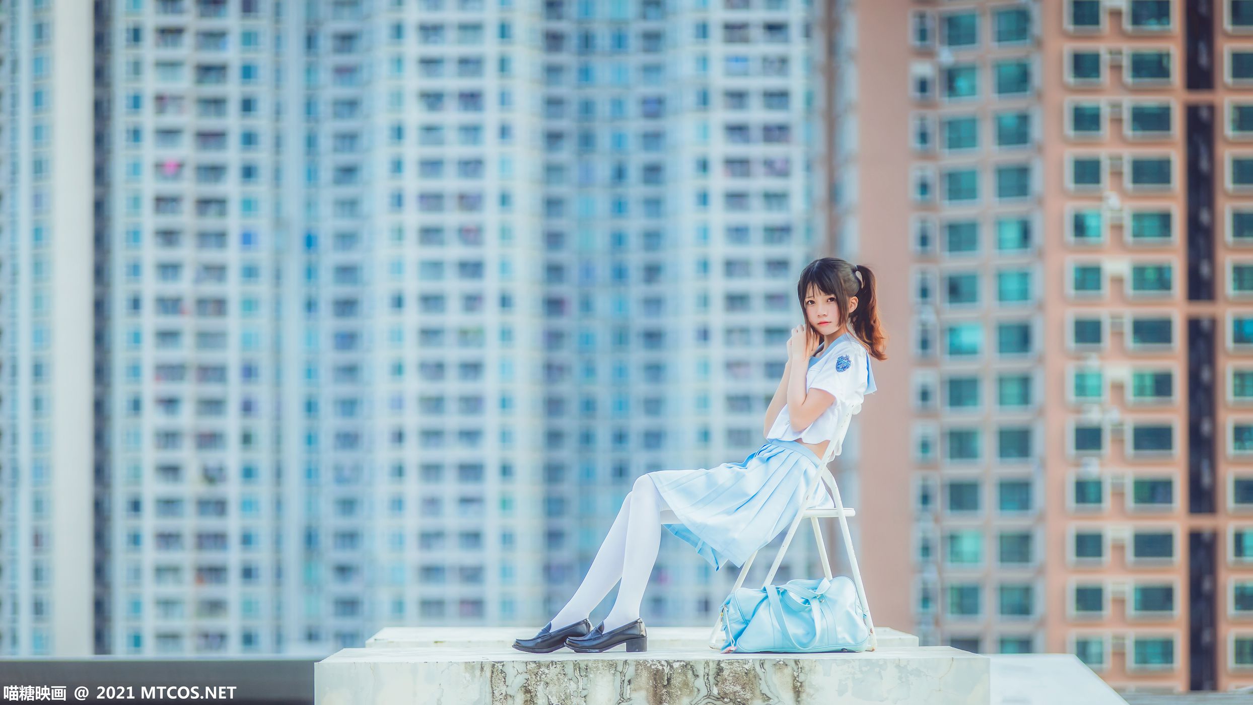 图片[17]-[喵糖映画]VOL.374 女子高生[20P] – 速更版-美库