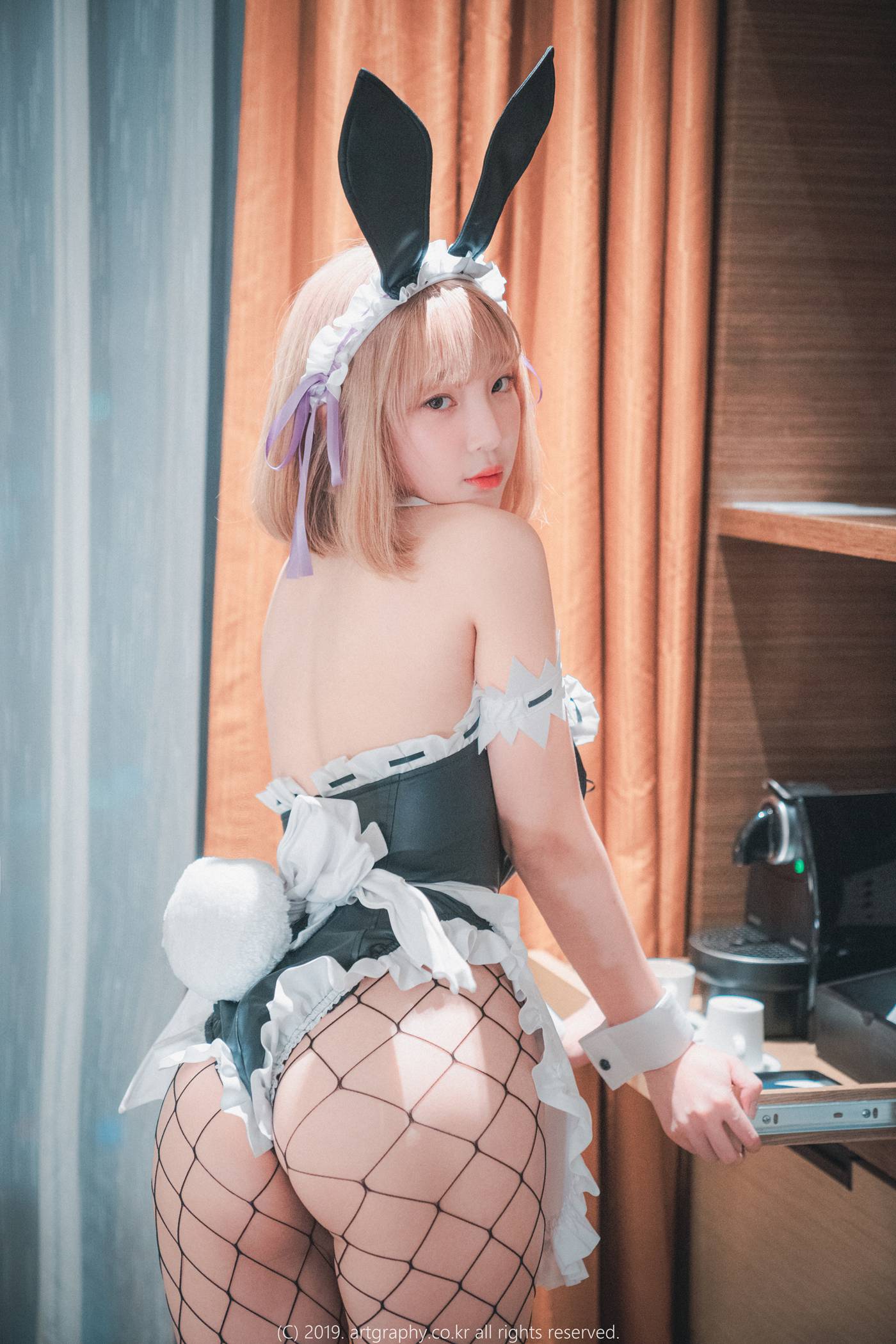 图片[19]-姜仁卿写真作品 渔网袜私房 – 速更版-美库