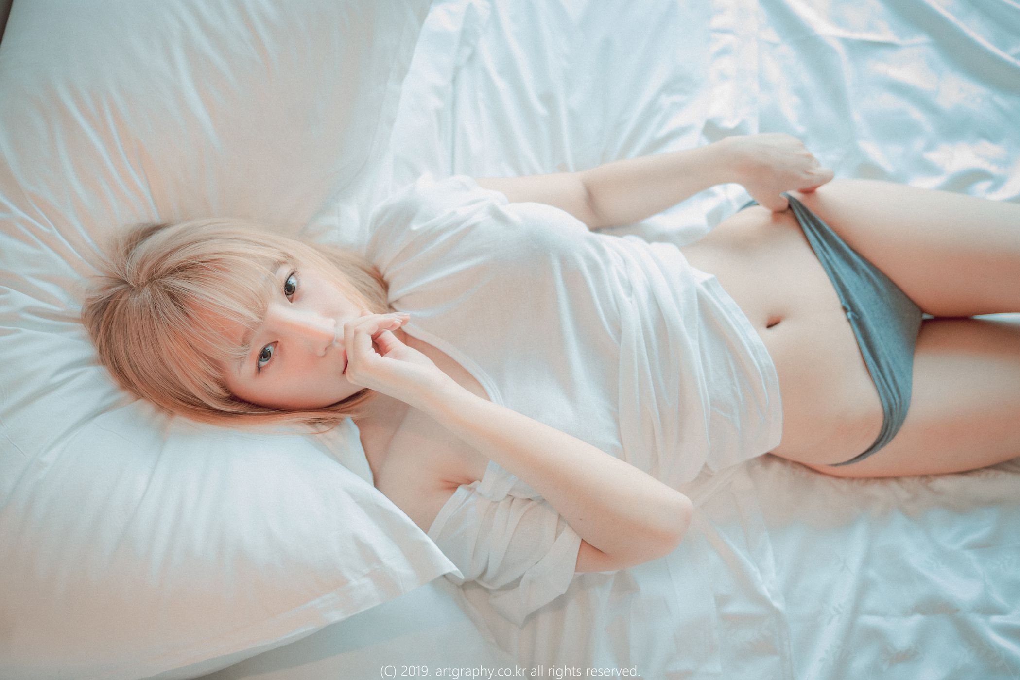 图片[20]-姜仁卿写真作品 渔网袜私房 – 速更版-美库